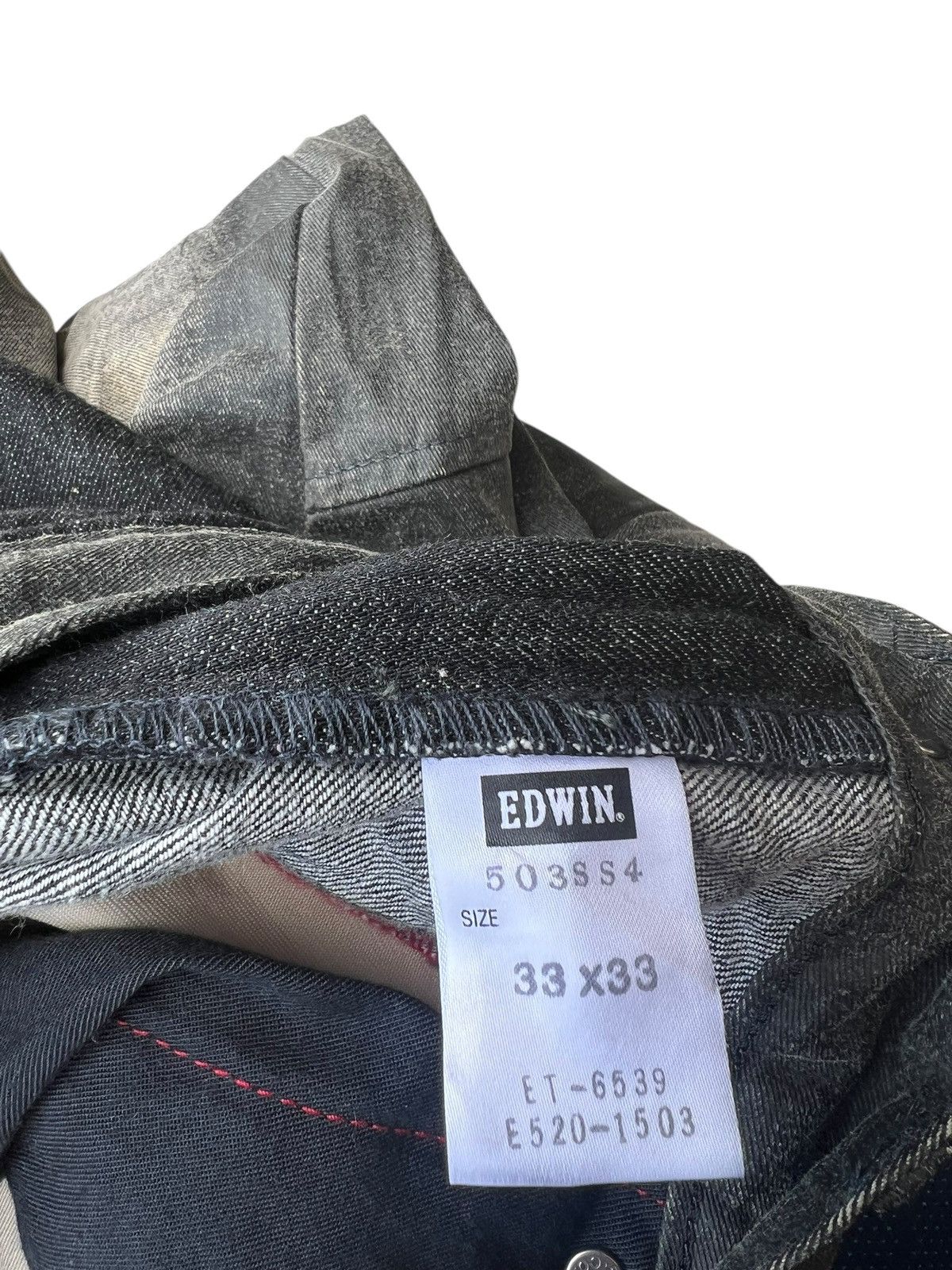 Edwin Vintage Y2K Edwin 503SS4 Waxed Denim Flare Westerner Jeans Size US 33 - 20 Thumbnail