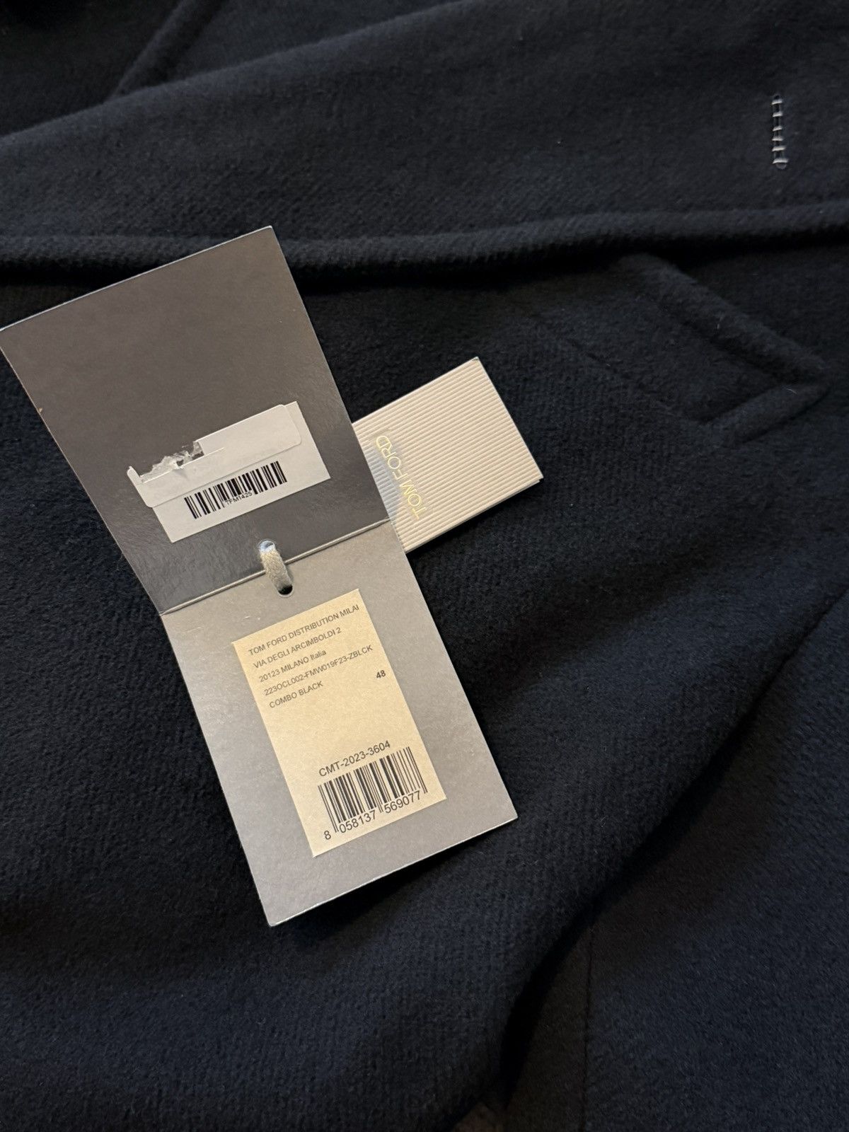 Tom Ford [NWT] TOM FORD Double-Breasted Virgin Wool Felt Coat Size US L / EU 52-54 / 3 - 5 Thumbnail