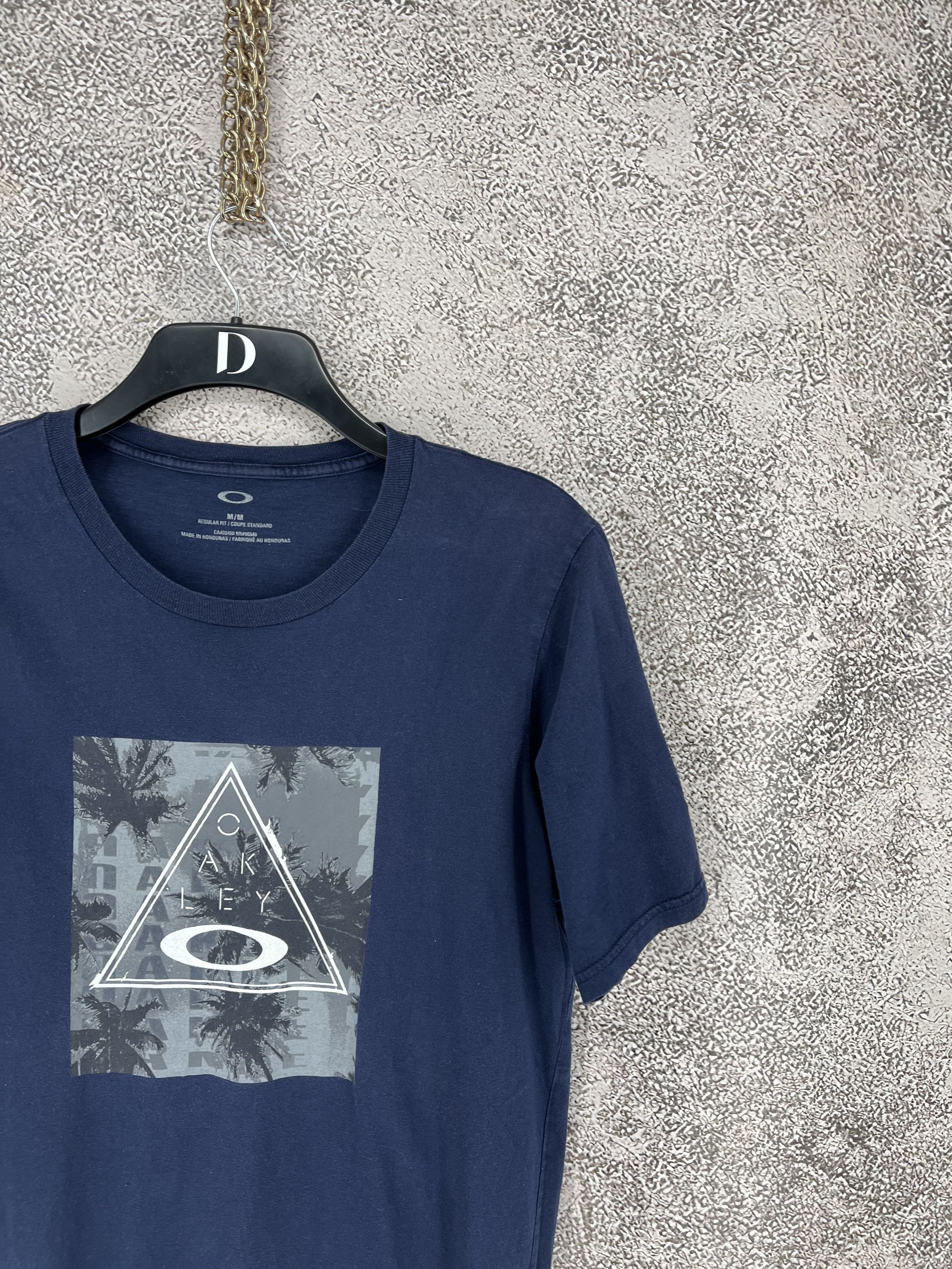 Oakley Oakley Pyramid Palm Tree Shirt Size M Surf Skate Blue Size US M / EU 48-50 / 2 - 5 Thumbnail