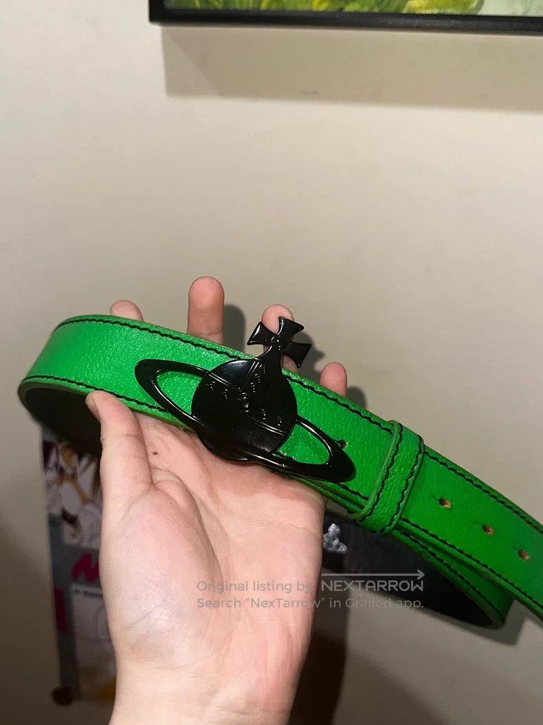 Vivienne Westwood Vivienne Westwood Green large logo belt Size ONE SIZE - 1 Thumbnail