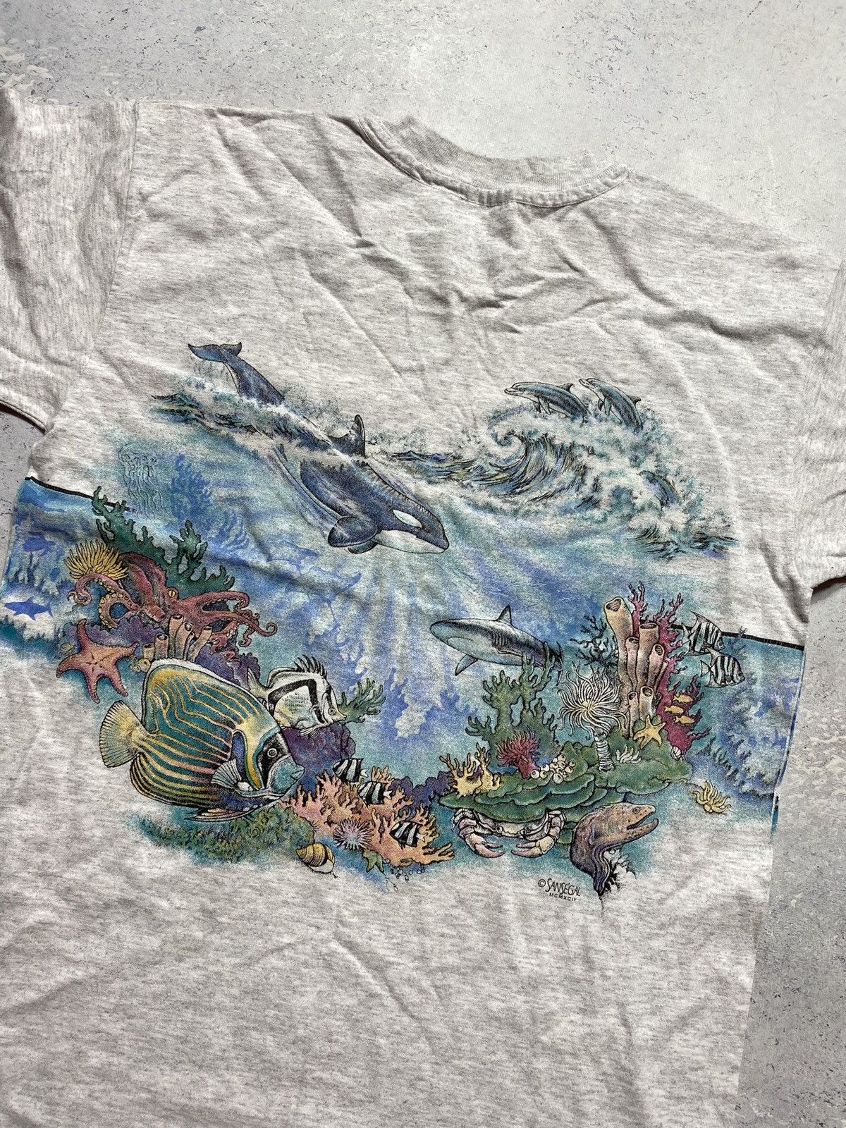 Anvil Vintage T-shirt with Sea World print produced San Segal Size US M / EU 48-50 / 2 - 7 Thumbnail