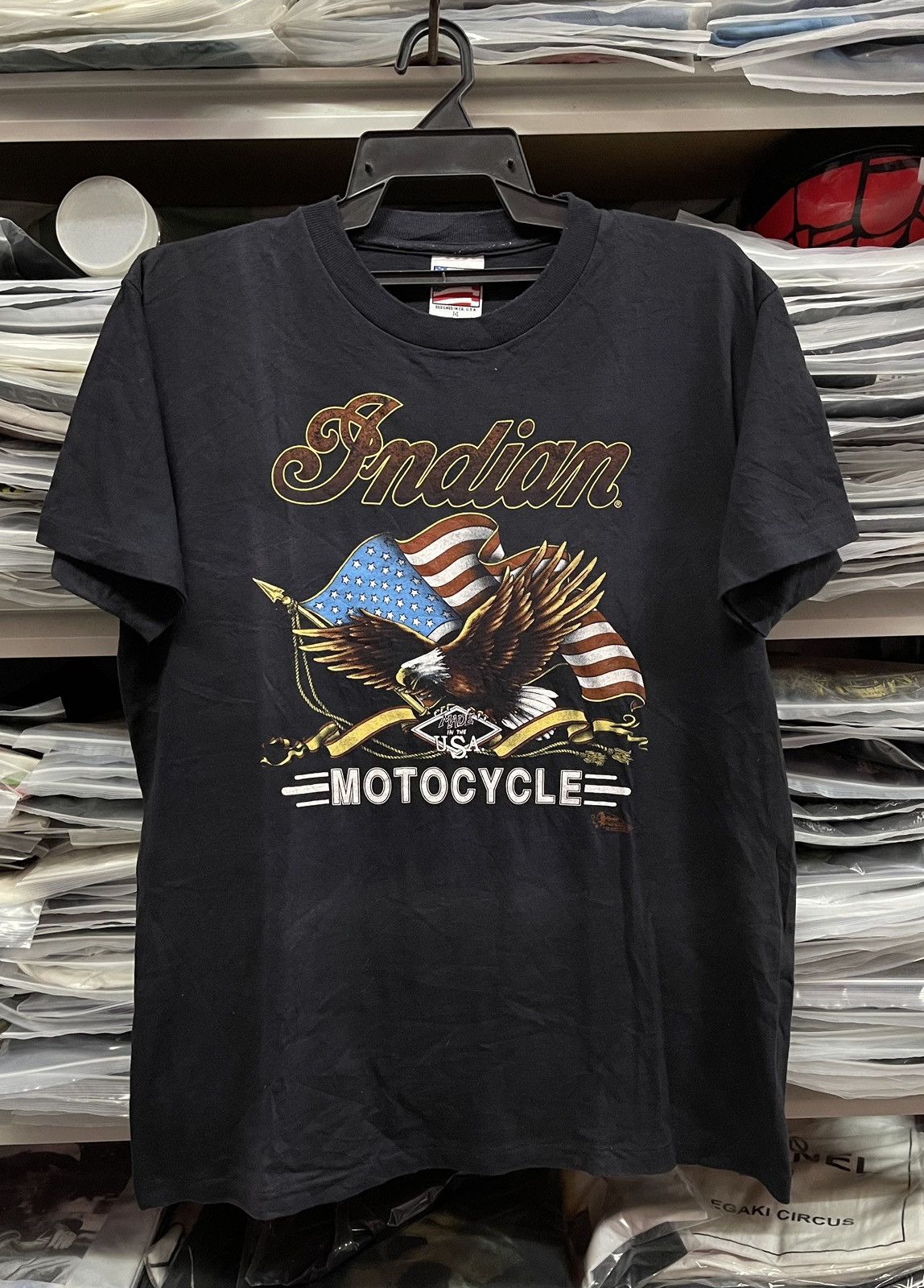 Vintage Vintage 90s Sunfaded Indian Motocycle🔥🔥🔥 Size US M / EU 48-50 / 2 - 1 Thumbnail