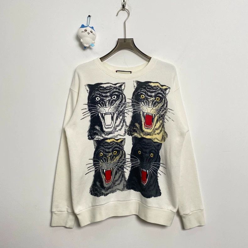 Gucci Gucci Tiger head square sweatshirt 2502-Nextarrow Size US XS / EU 42 / 0 - 1 Thumbnail