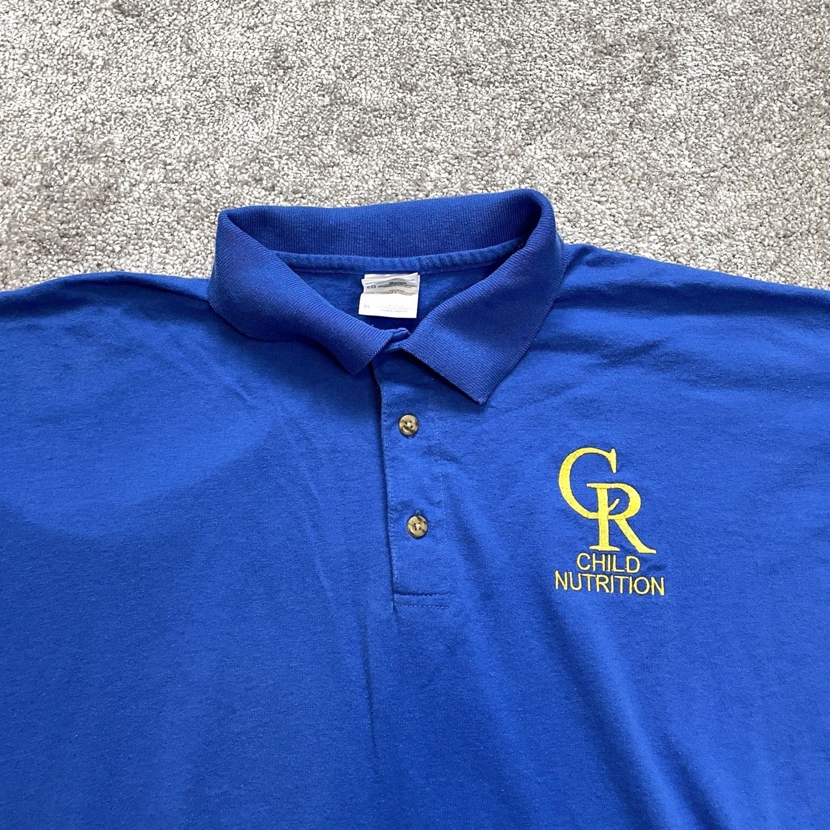 Gildan VINTAGE Gildan Polo Shirt Mens L Blue Logo Polo Shirt Mens L Blue Logo Tee Shirt Polo Size US L / EU 52-54 / 3 - 2 Thumbnail