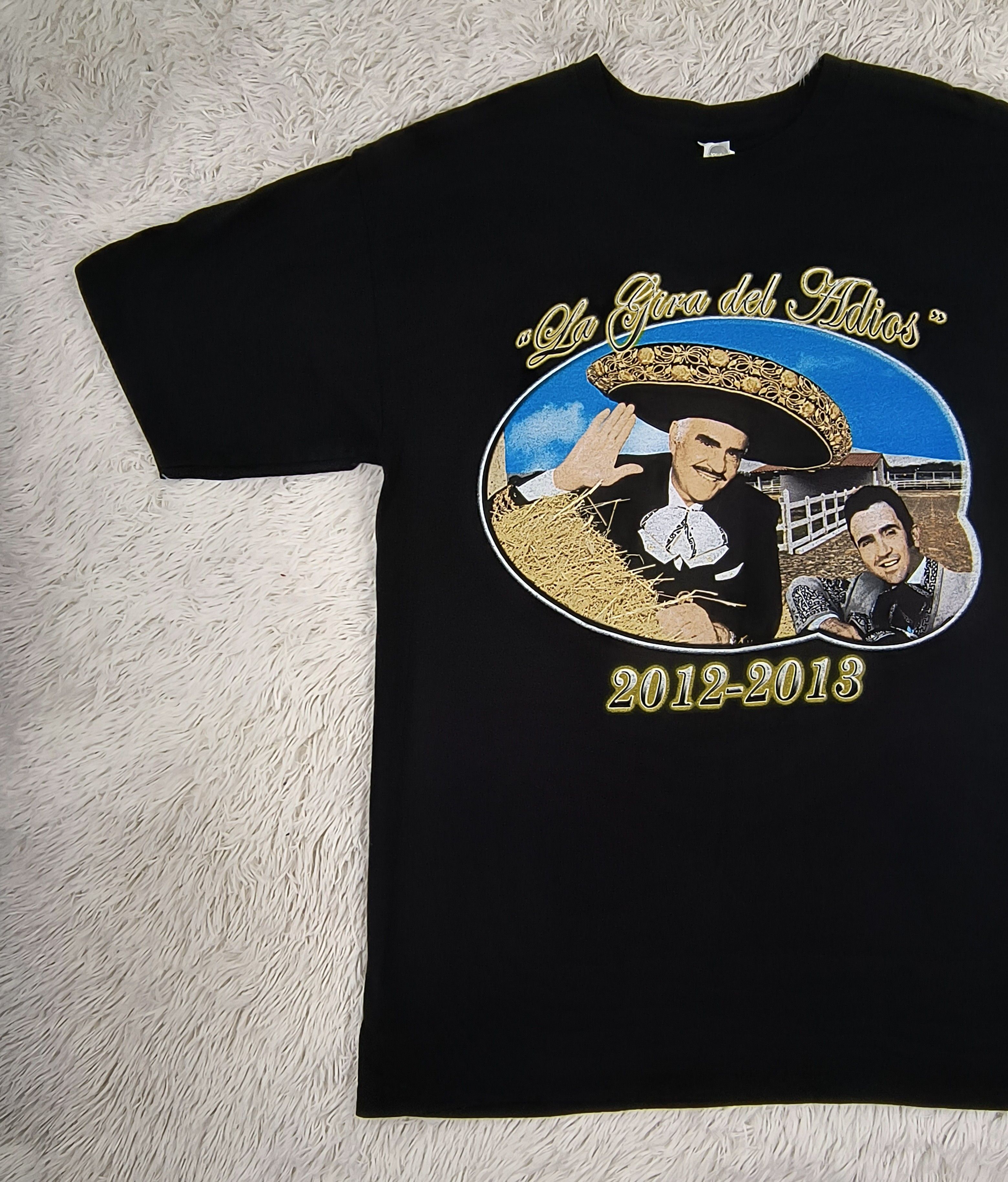 Mexican Threads Vicente Fernandez la gira del adios 2012 tee Size US M / EU 48-50 / 2 - 4 Thumbnail