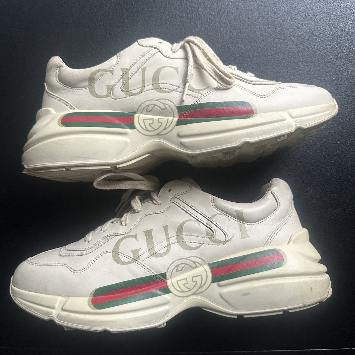 Gucci Gucci Rython GG ‘Gucci Logo’ Sneaker Size US 11 / EU 44 - 1 Thumbnail