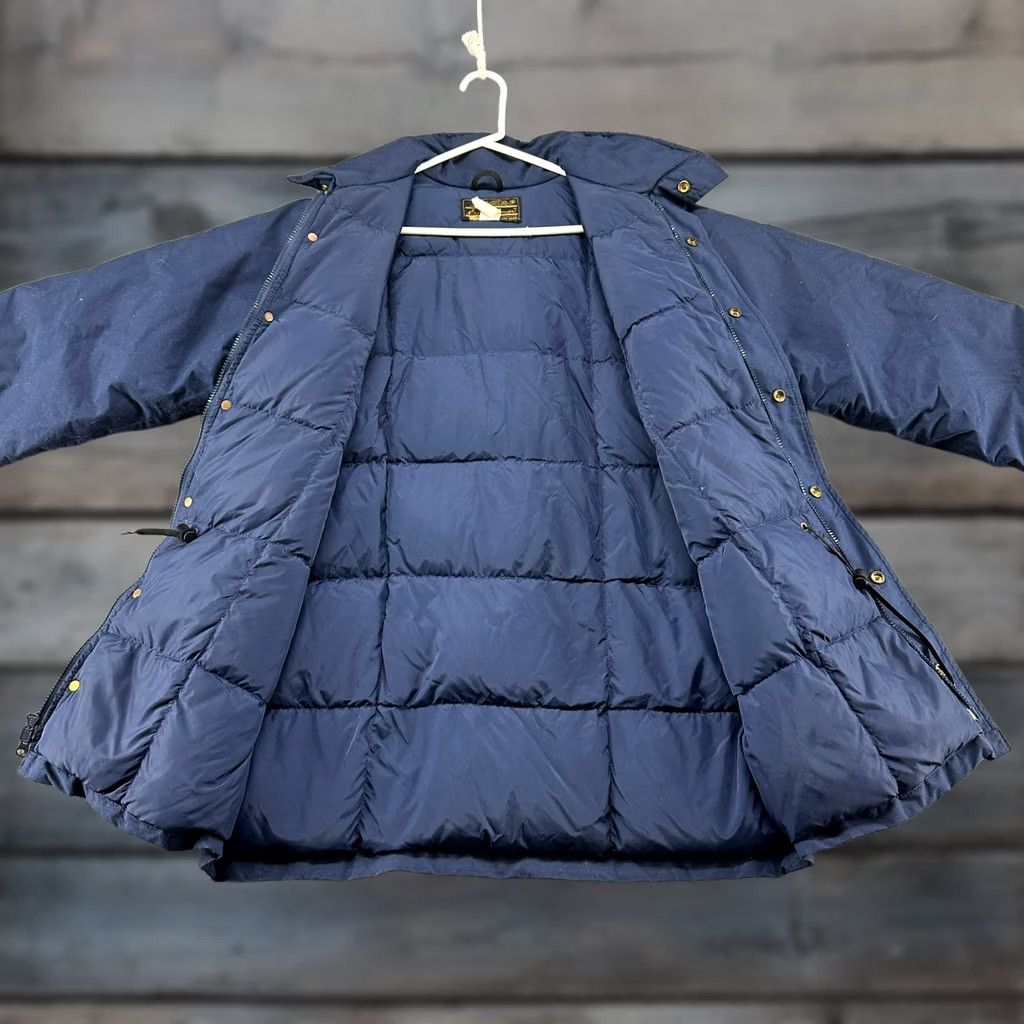 Eddie Bauer VINTAGE Eddie Bauer Jacket Mens L Blue Puffer Down Goretex 90s Weatherproof Zip Snap Quilted Canvas Windproof Exterior Size US L / EU 52-54 / 3 - 1 Thumbnail