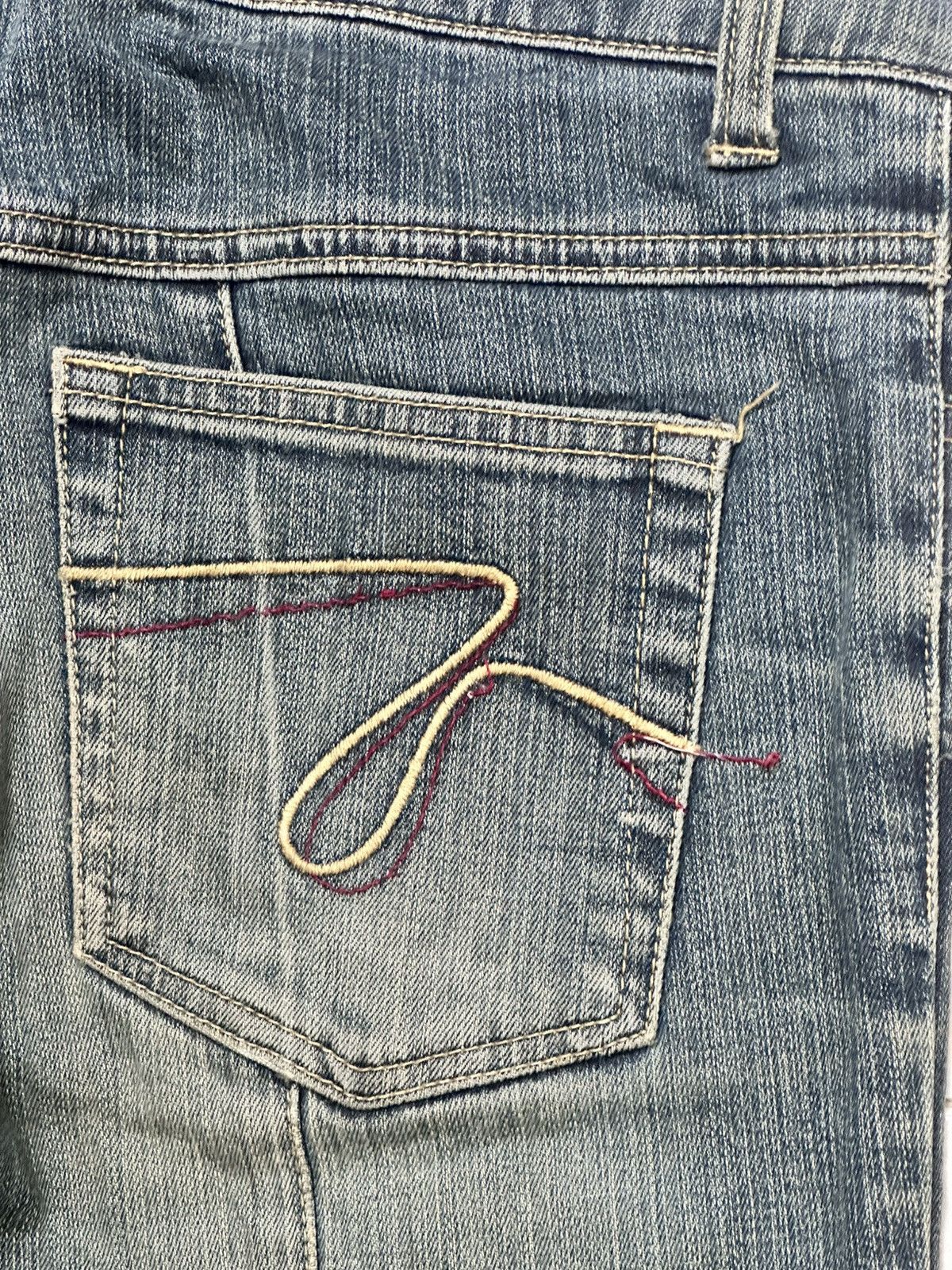 Japanese Brand Vintage Castanets Club Flared Jeans High Rise, Light Wash Size US 31 - 8 Thumbnail