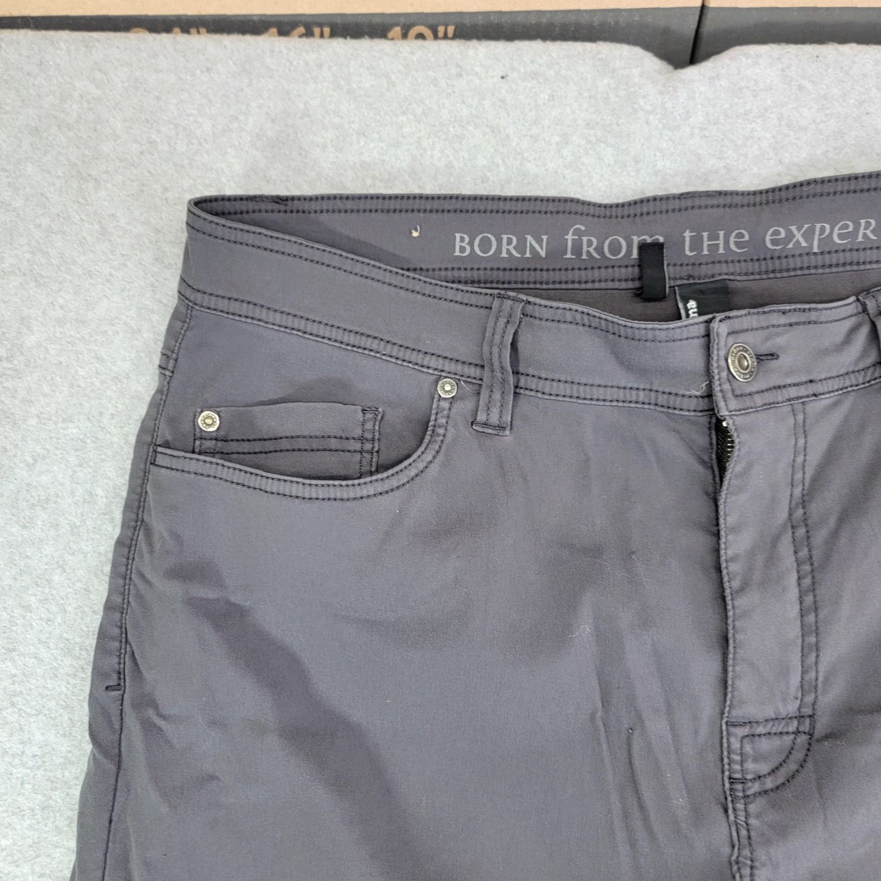 Prana prAna Pants Mens 38x30 Gray Slim Fit Microfiber Chino Casual Stretch Breathe Collection Size US 38 / EU 54 - 3 Thumbnail