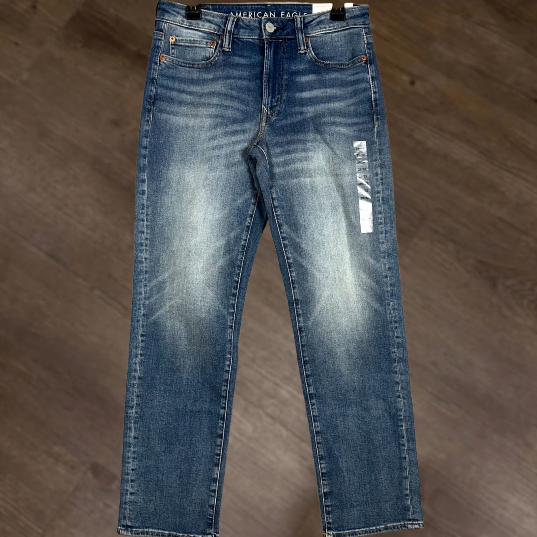 American Eagle Outfitters VINTAGE? No — American Eagle Jeans Mens 29X32 Blue Original Straight Next Level Flex Denim Shirt Size US 29 - 1 Thumbnail