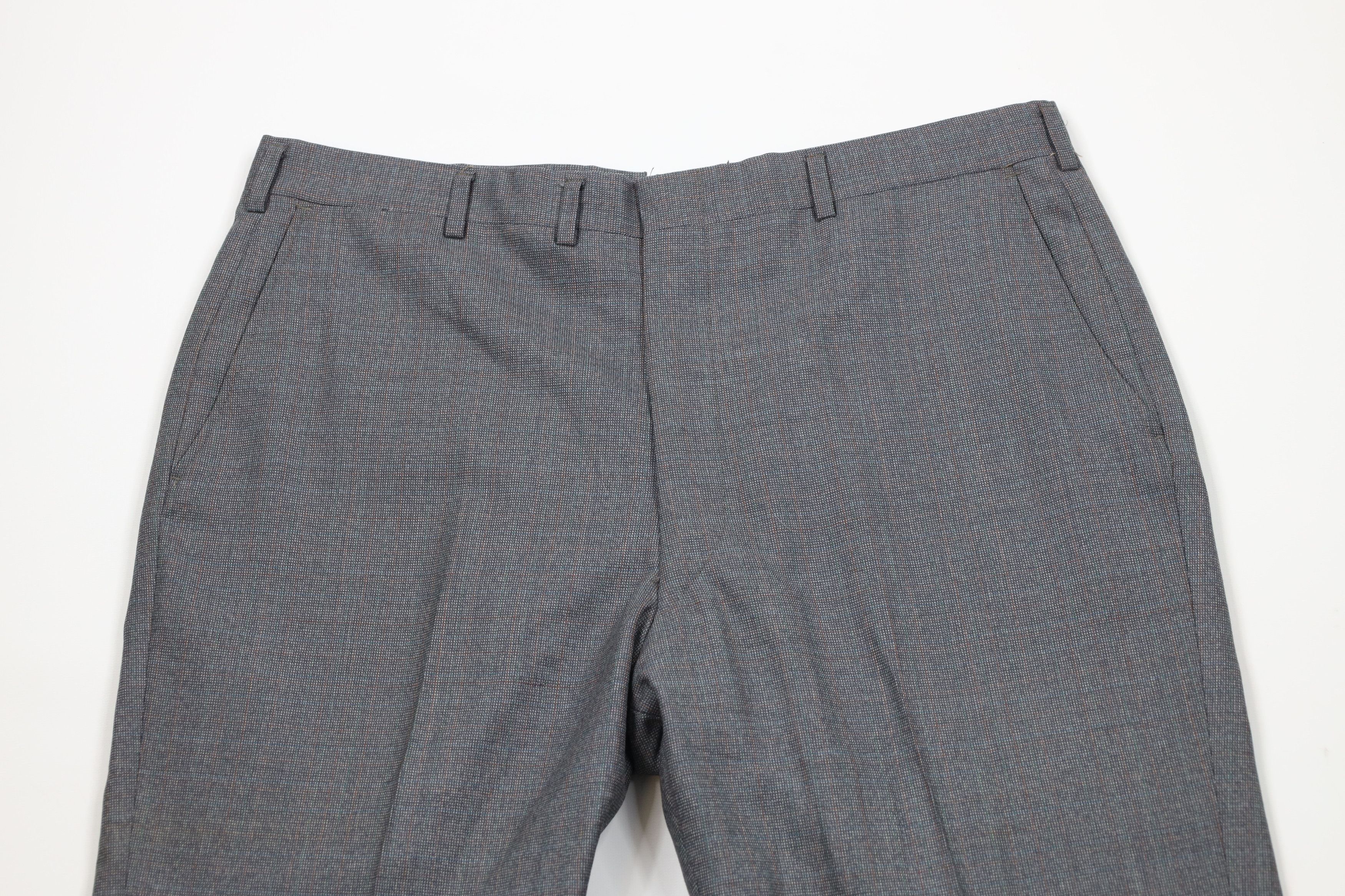 Vintage Vintage 70s Streetwear Straight Leg Chino Pants Plaid Size US 34 / EU 50 - 2 Thumbnail