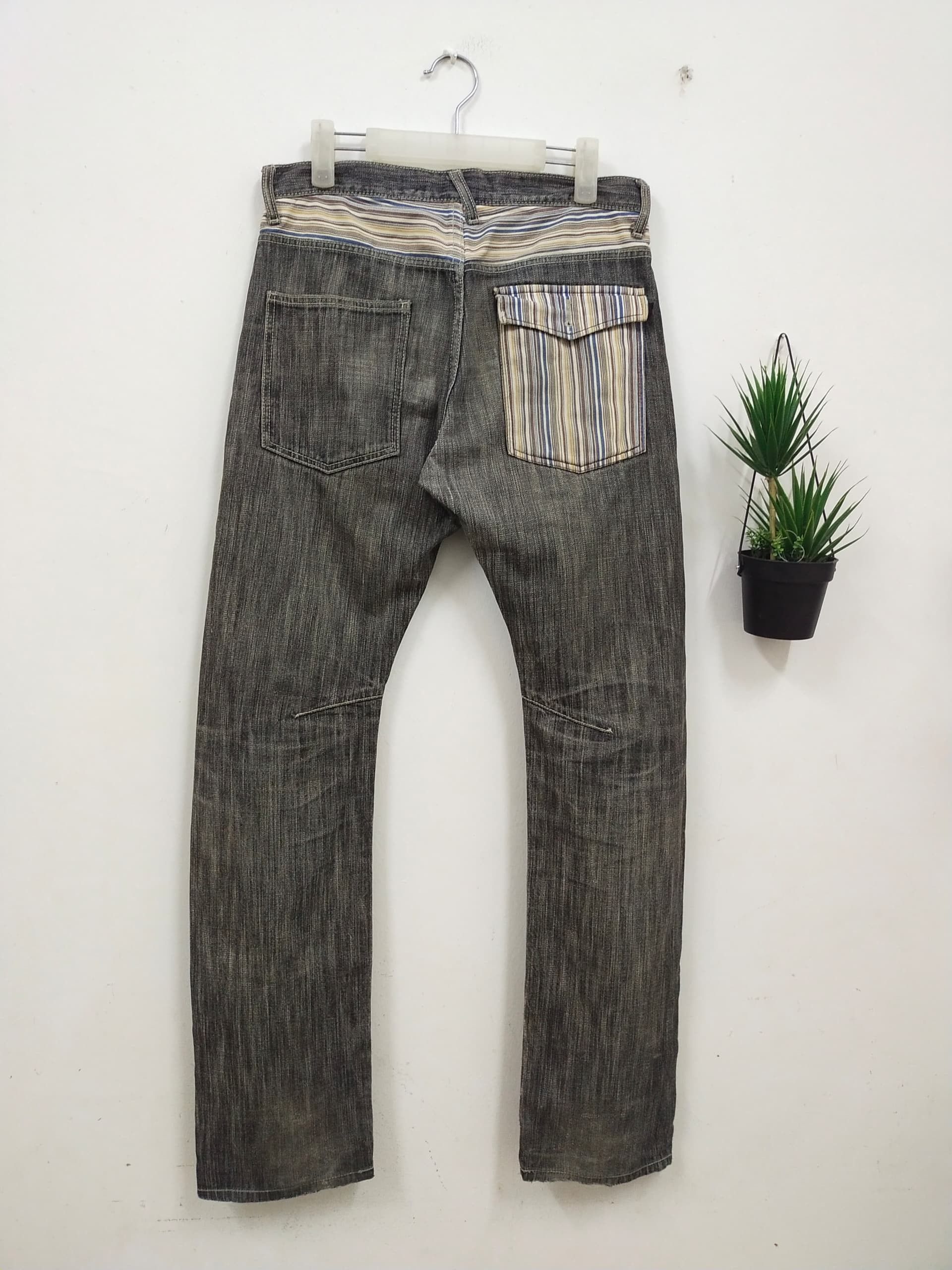 Hysteric Glamour Japanese Brand Patchwork Hysteric insired jeans Size US 33 - 1 Thumbnail