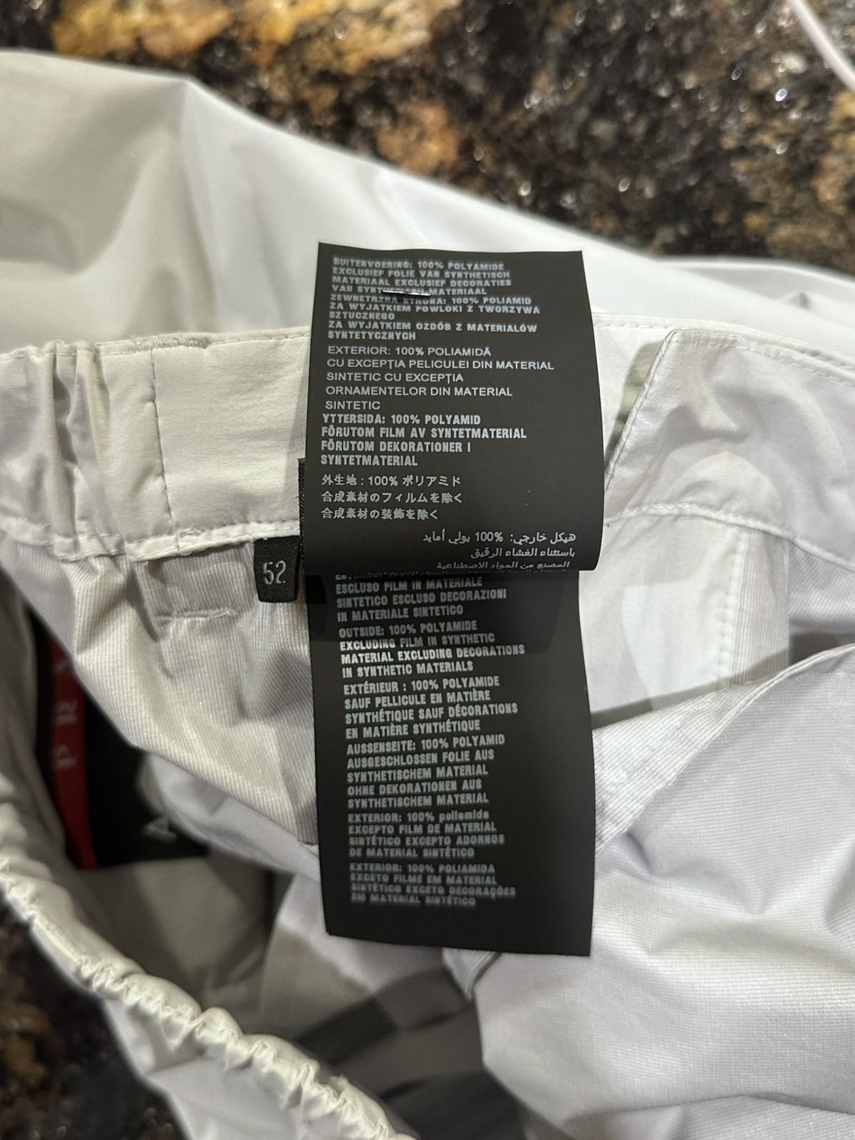 Prada Prada Linea Rossa White/Cream Nylon Pants SPG43 2018 Size US 34 / EU 50 - 12 Thumbnail