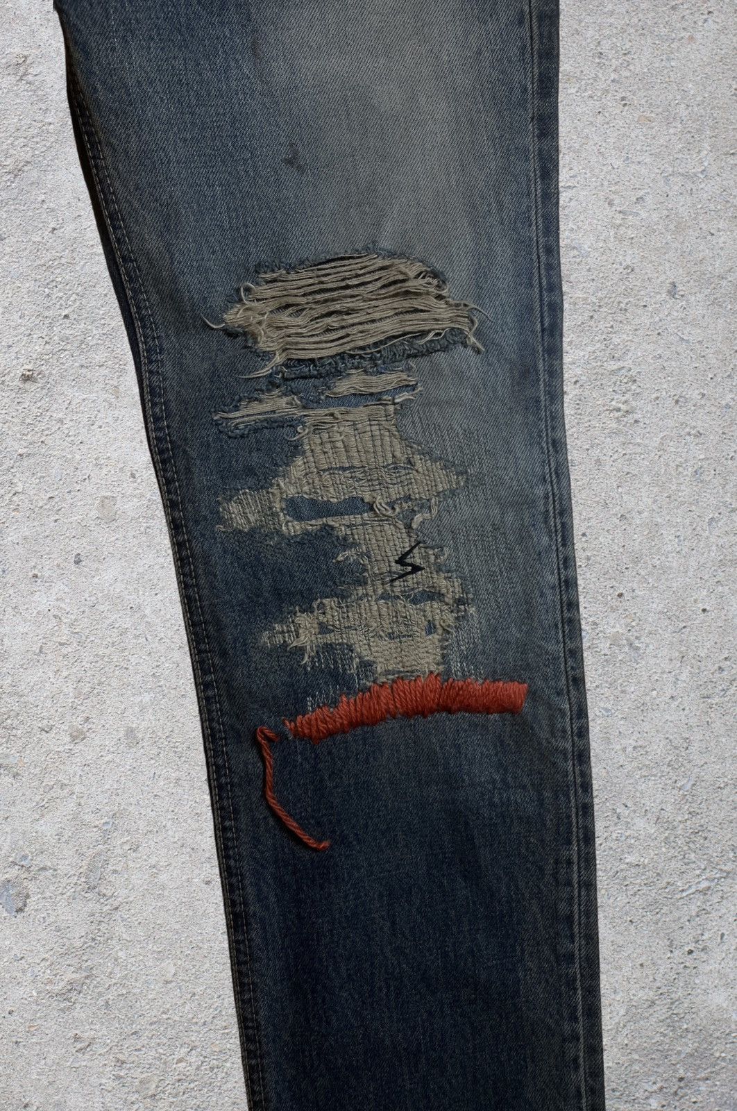 Undercover SS10 Undercover 68 Orange Yarn Denim Size US 28 / EU 44 - 3 Thumbnail