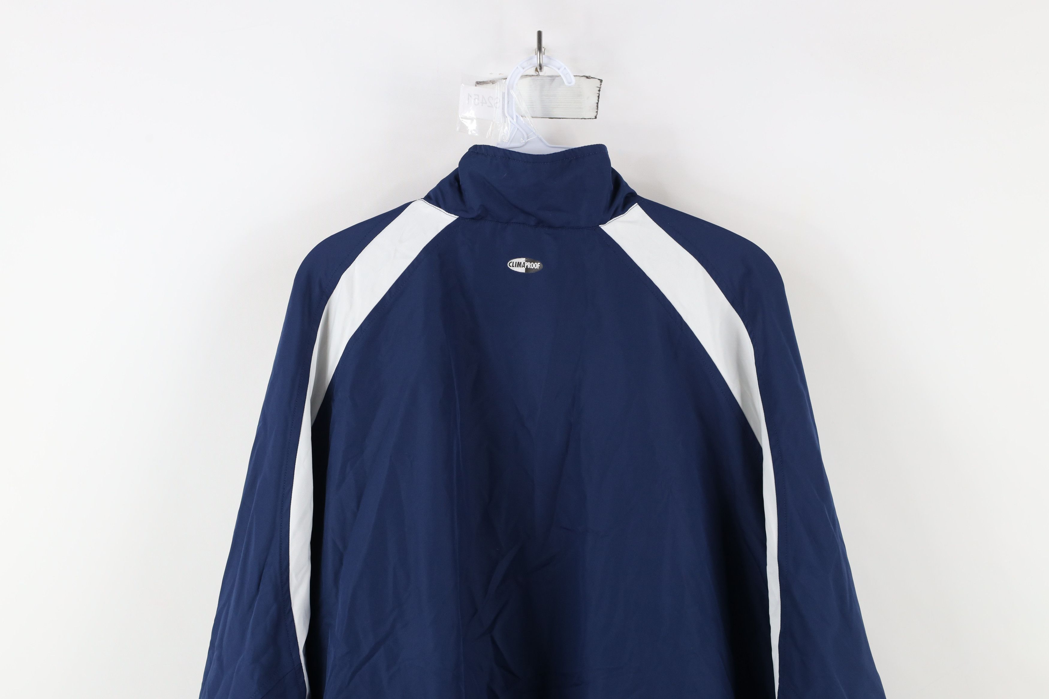 Adidas × Vintage Vintage Adidas Lined Full Zip Windbreaker Jacket Blue Size US XXL / EU 58 / 5 - 15 Thumbnail