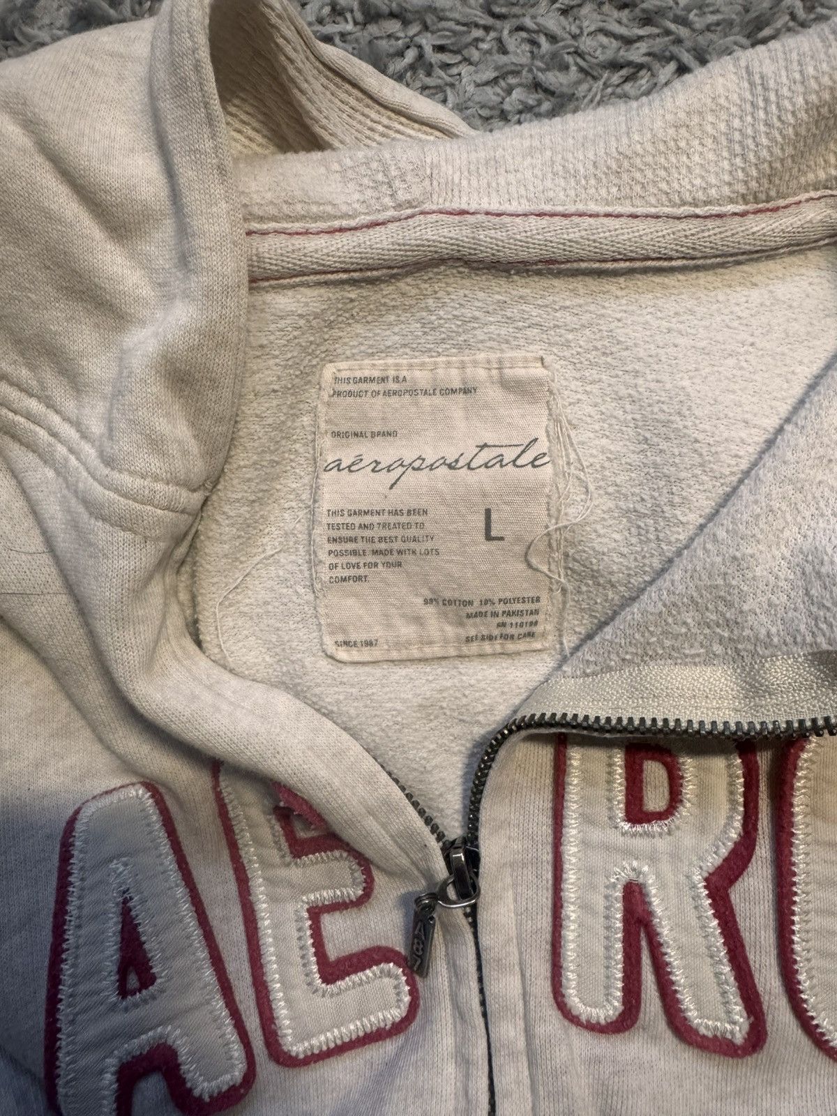 Aeropostale × Vintage Aeropostale zip up hoodie Size L / US 10 / IT 46 - 4 Thumbnail