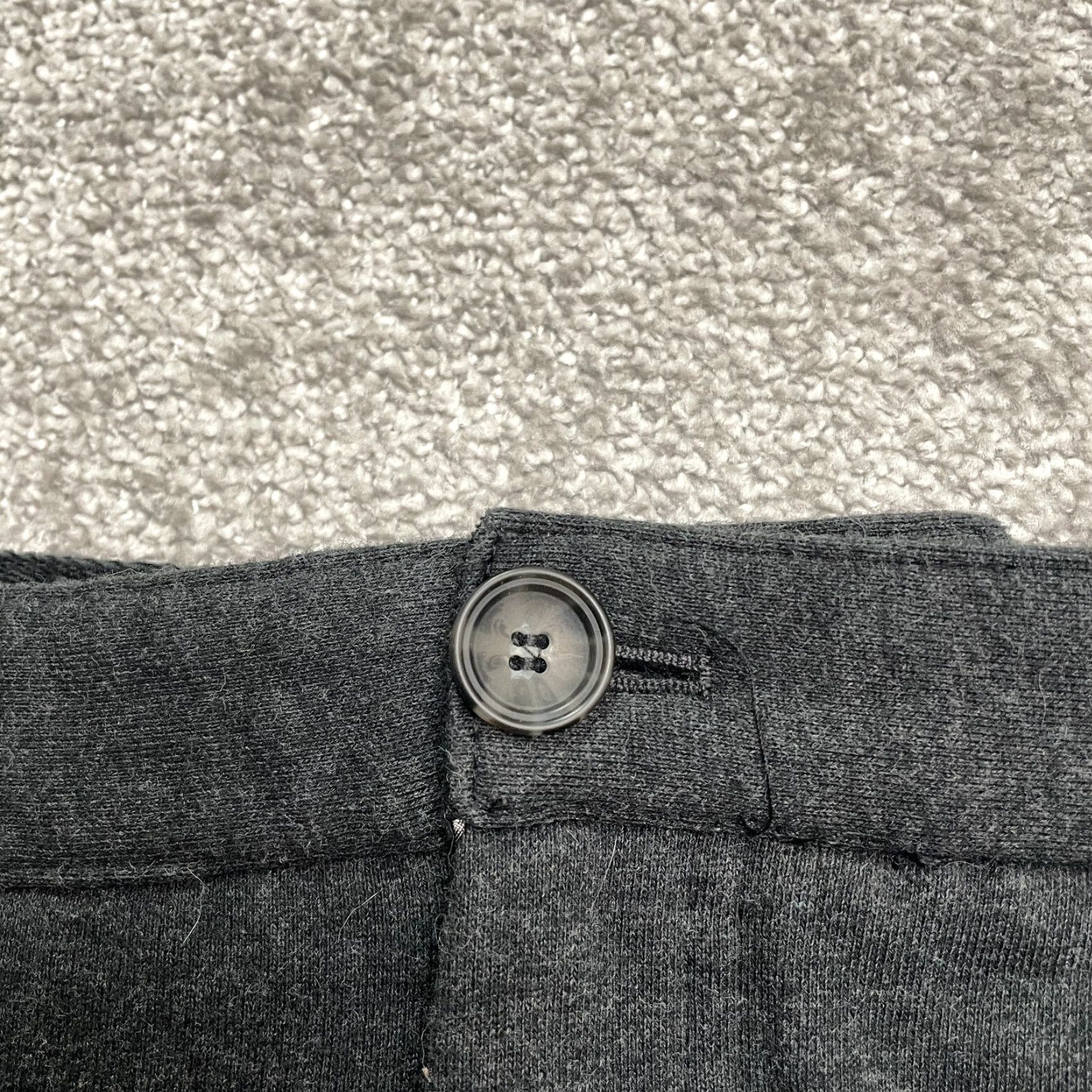 Vintage VINTAGE Betabrand Men's Dress Pants 38x28 Gray Knit Straight Classic City Business Size US 38 / EU 54 - 3 Thumbnail