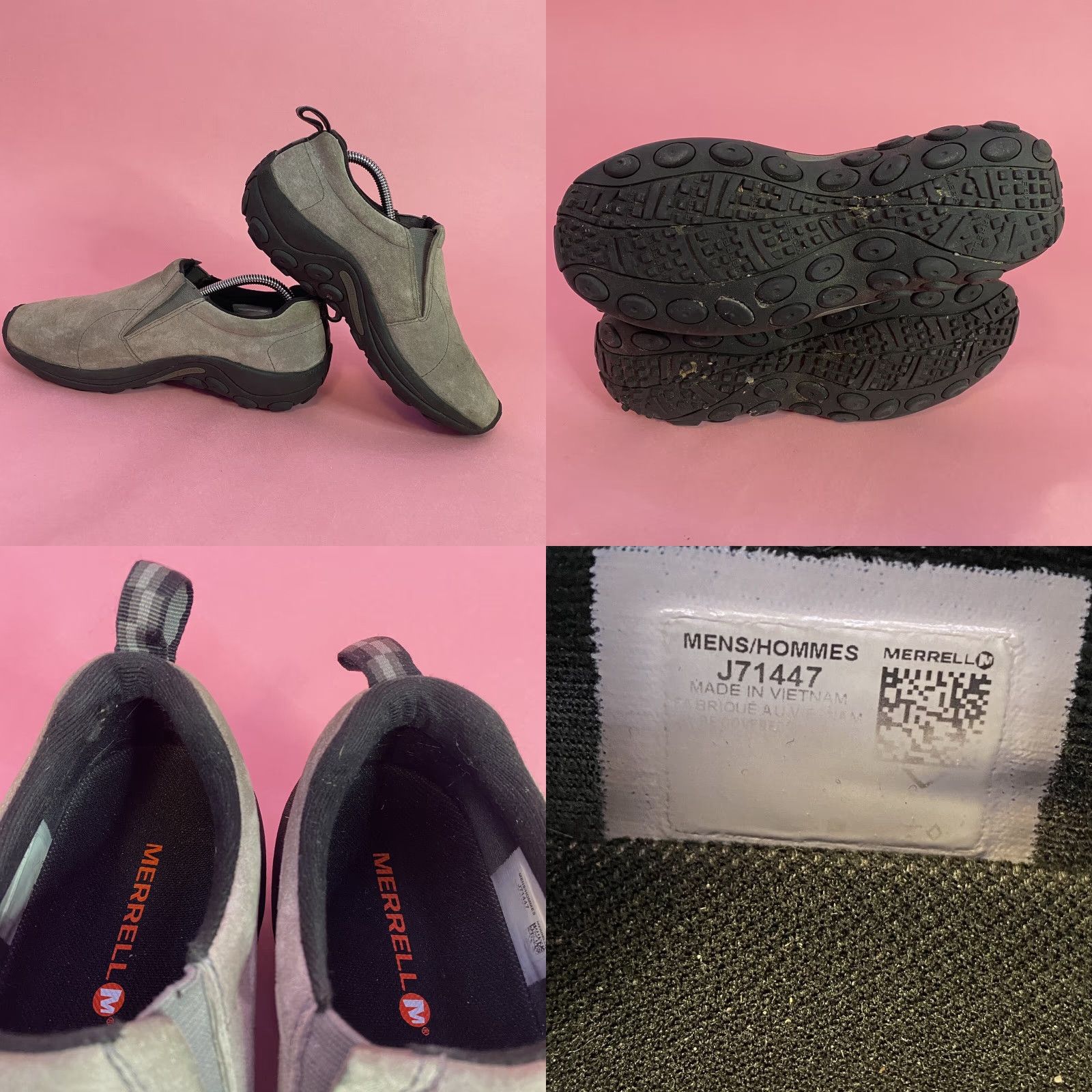 Merrell Merrell Jungle Moc Castlerock Nubuck Suede Slip On Loafers J71447 Mens Size 8 Size US 8 / EU 41 - 8 Thumbnail