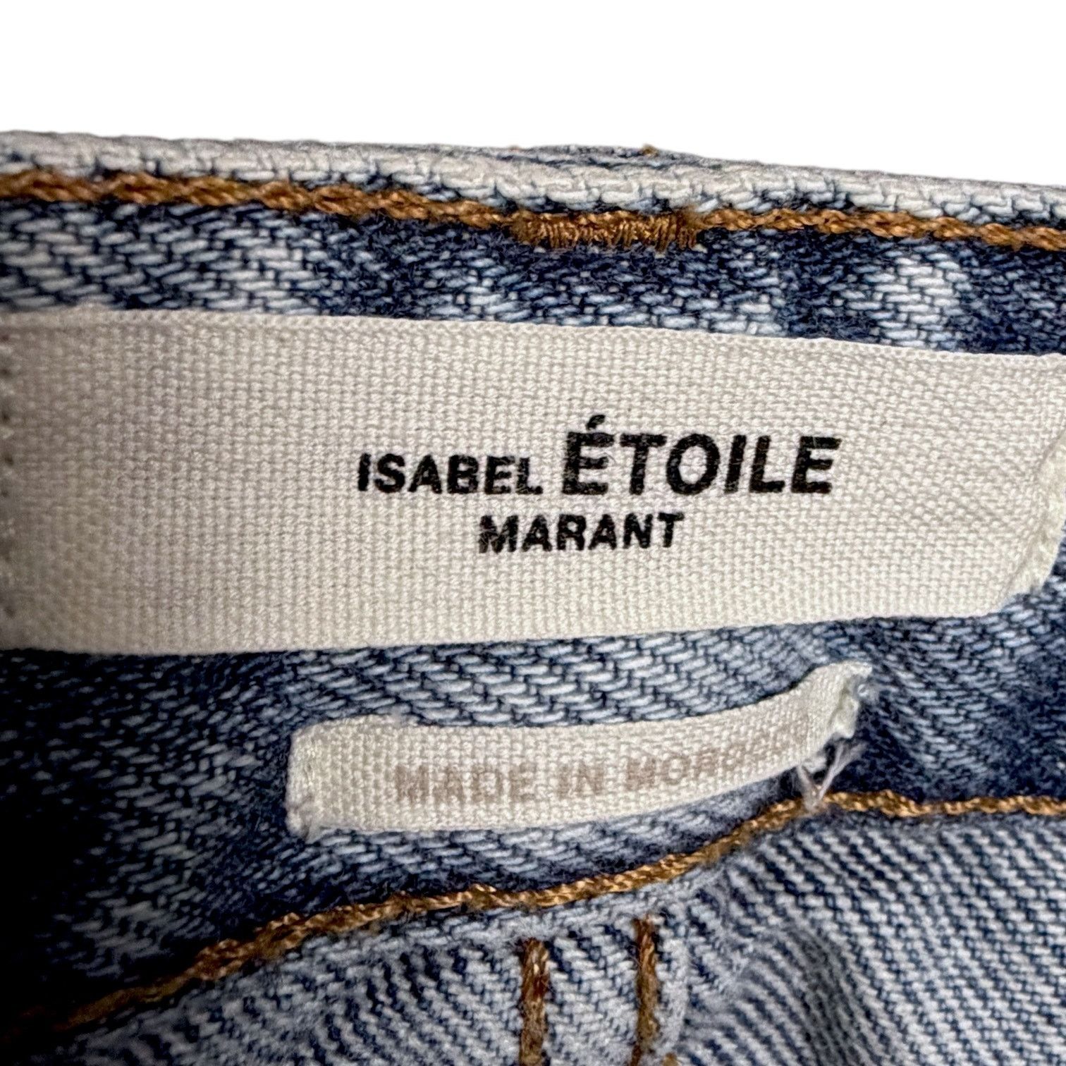 Isabel Marant Etoile Isabel Marant Etoile Straight Leg High Rise Jeans Light 34 Size 26" / US 2 / IT 38 - 7 Thumbnail