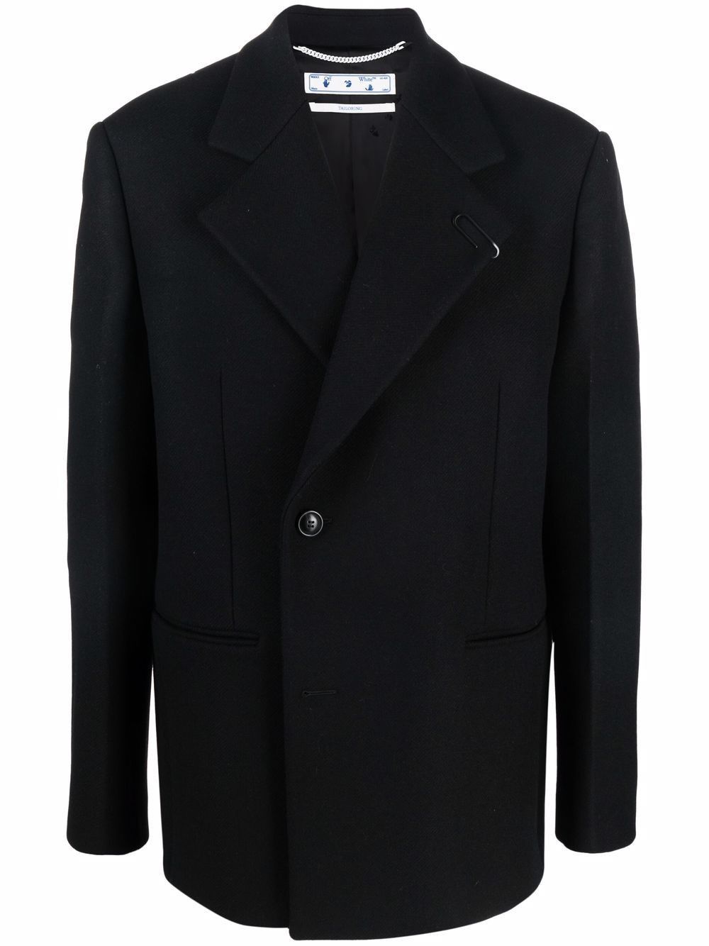 Off-White TAILORING Suit Double-Breasted Blazer + Pants Wool Set up Size 46L - 16 Thumbnail