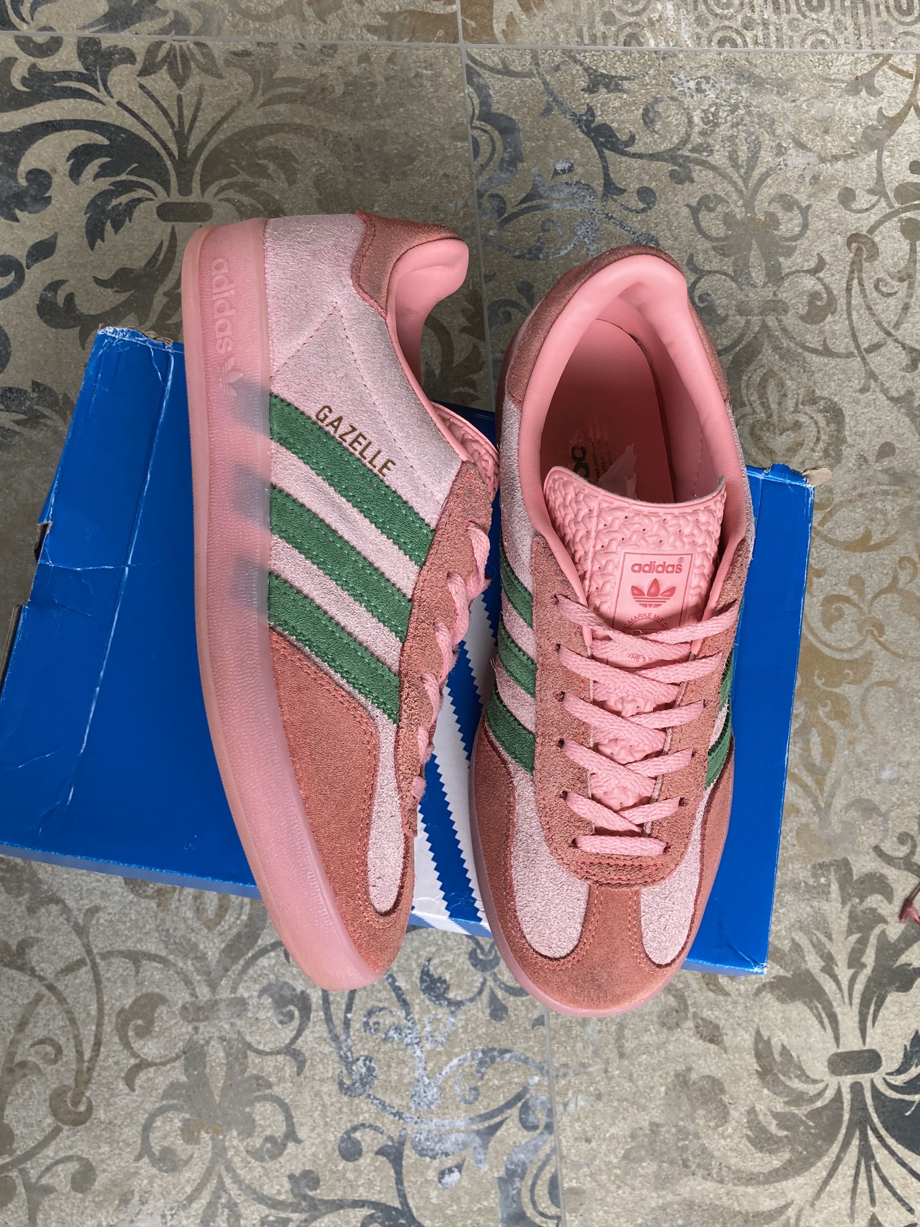 Adidas Adidas gazelle indoor semi pink preloved US 6.5 EU 38 Size US 6.5 / IT 36.5 - 6 Thumbnail