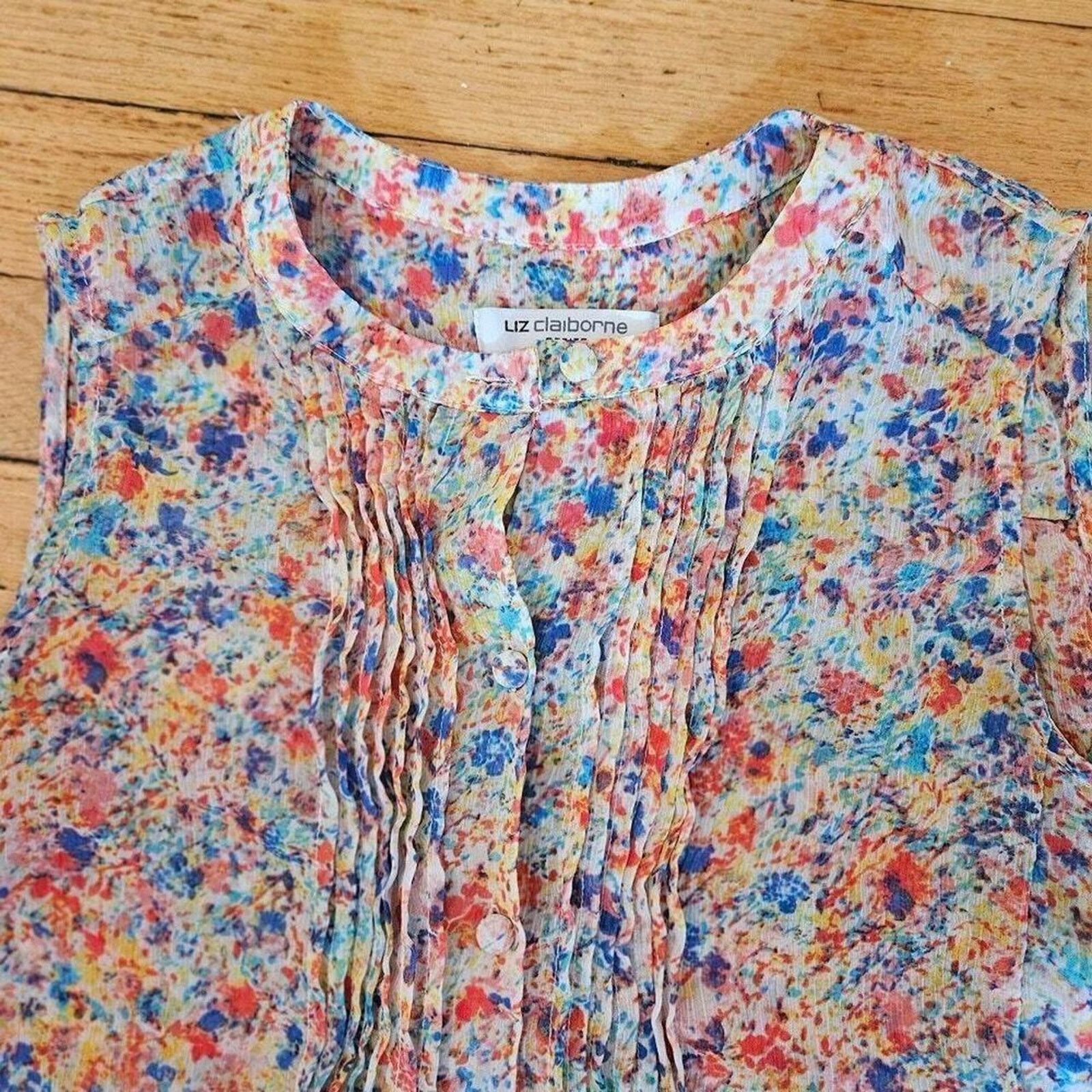 The Unbranded Brand Liz claiborne colorful flower button Size M / US 6-8 / IT 42-44 - 3 Thumbnail