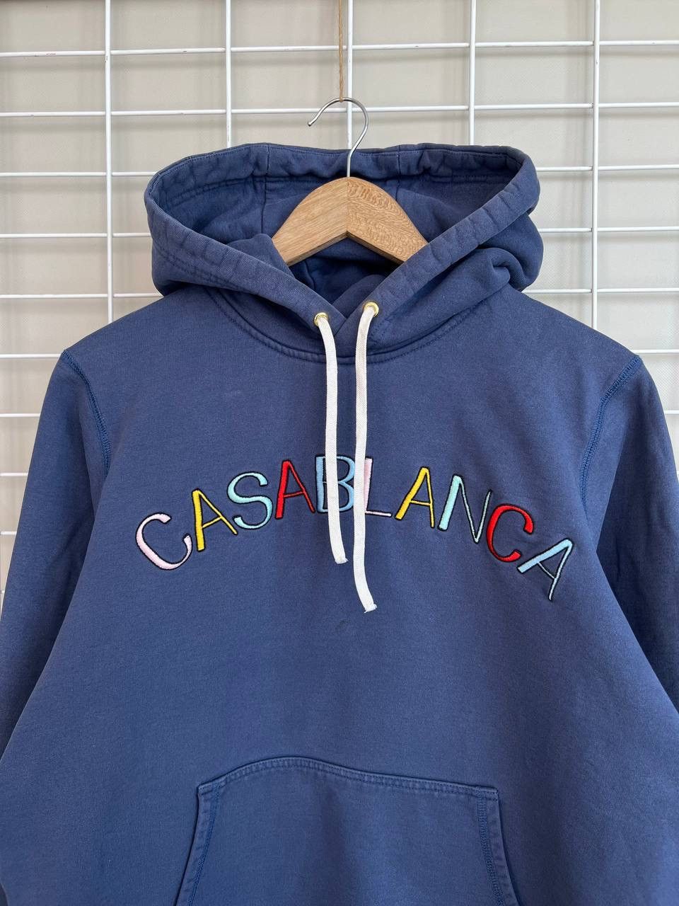 Casablanca Casablanca Casa Arch Logo Hoody Mens Size M Blue Hoodie Size US M / EU 48-50 / 2 - 2 Thumbnail