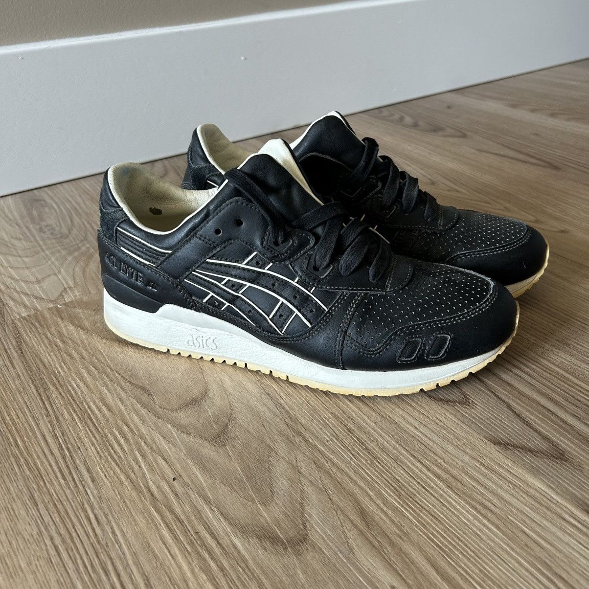Asics Vintage Asics Gel Lyte 3 Black Leather Size US 8 / EU 41 - 1 Thumbnail