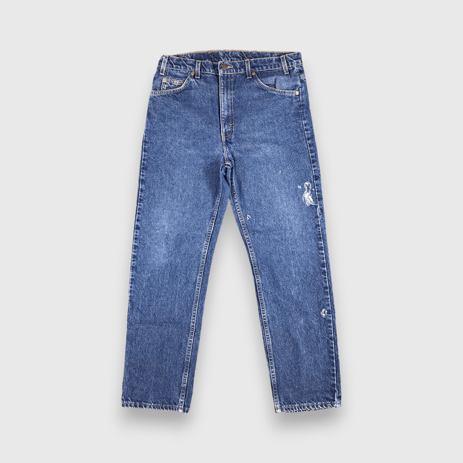 Levi's Vintage 90s Blue Wash Levis 505 Orange Tab Jeans-J2107 Size US 34 / EU 50 - 1 Thumbnail