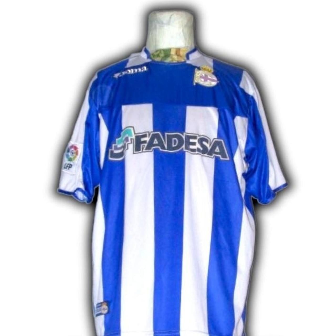 Joma Deportivo LA Coruna Spain 2003 2004 Home Shirt Jersey Size US L / EU 52-54 / 3 - 1 Thumbnail