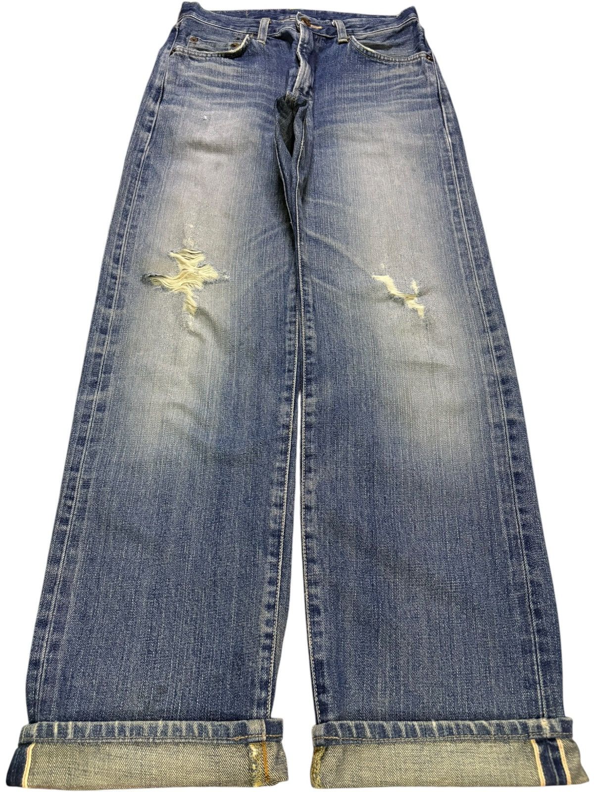Vintage Edwin 505XX Selvedge Distressed Loose Jeans