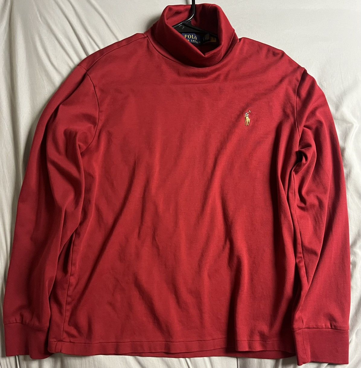 Polo Ralph Lauren Red Polo Ralph Lauren Turtleneck Sweater Size US L / EU 52-54 / 3 - 1 Thumbnail