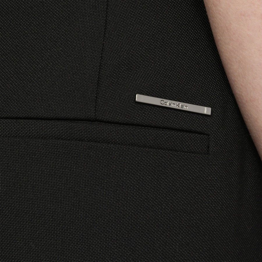 Calvin Klein o1d2blof0824 Viscose Blend Regular Trousers in Black Size 27" / US 4 / IT 40 - 5 Thumbnail