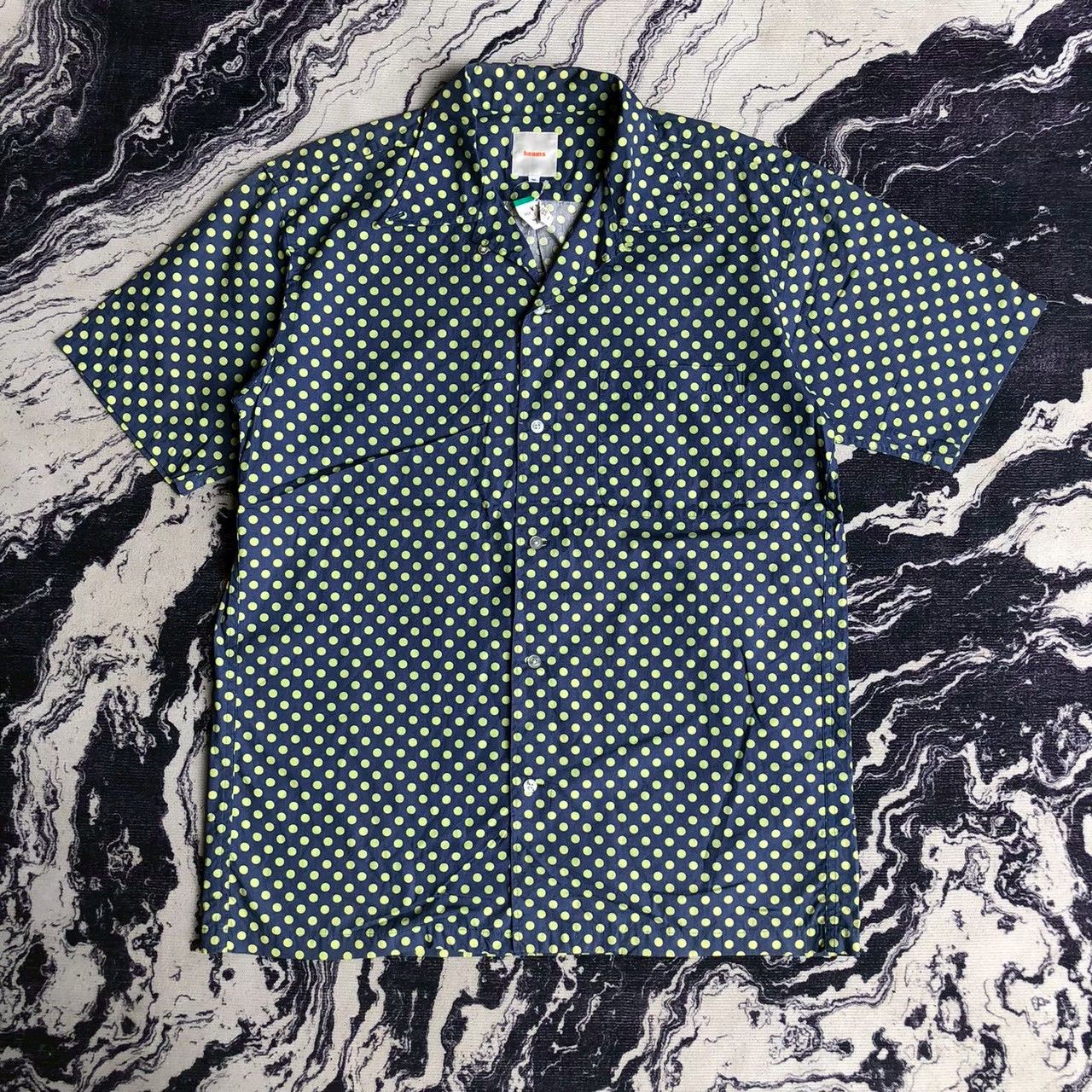 Beams Plus Beams Polka Dot Short Sleeve Button-Up Shirt Size US M / EU 48-50 / 2 - 1 Thumbnail