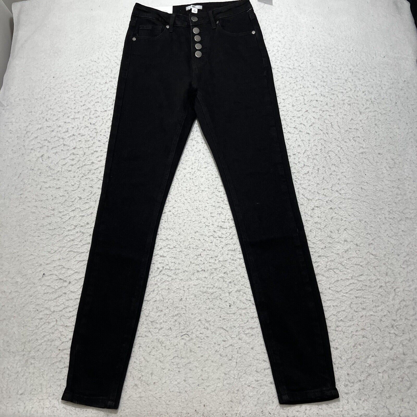 Nordstrom BP Women’s 25 High Rise Skinny Jeans 5 Metal Buttons Size 25" / US 0 / IT 36 - 1 Thumbnail