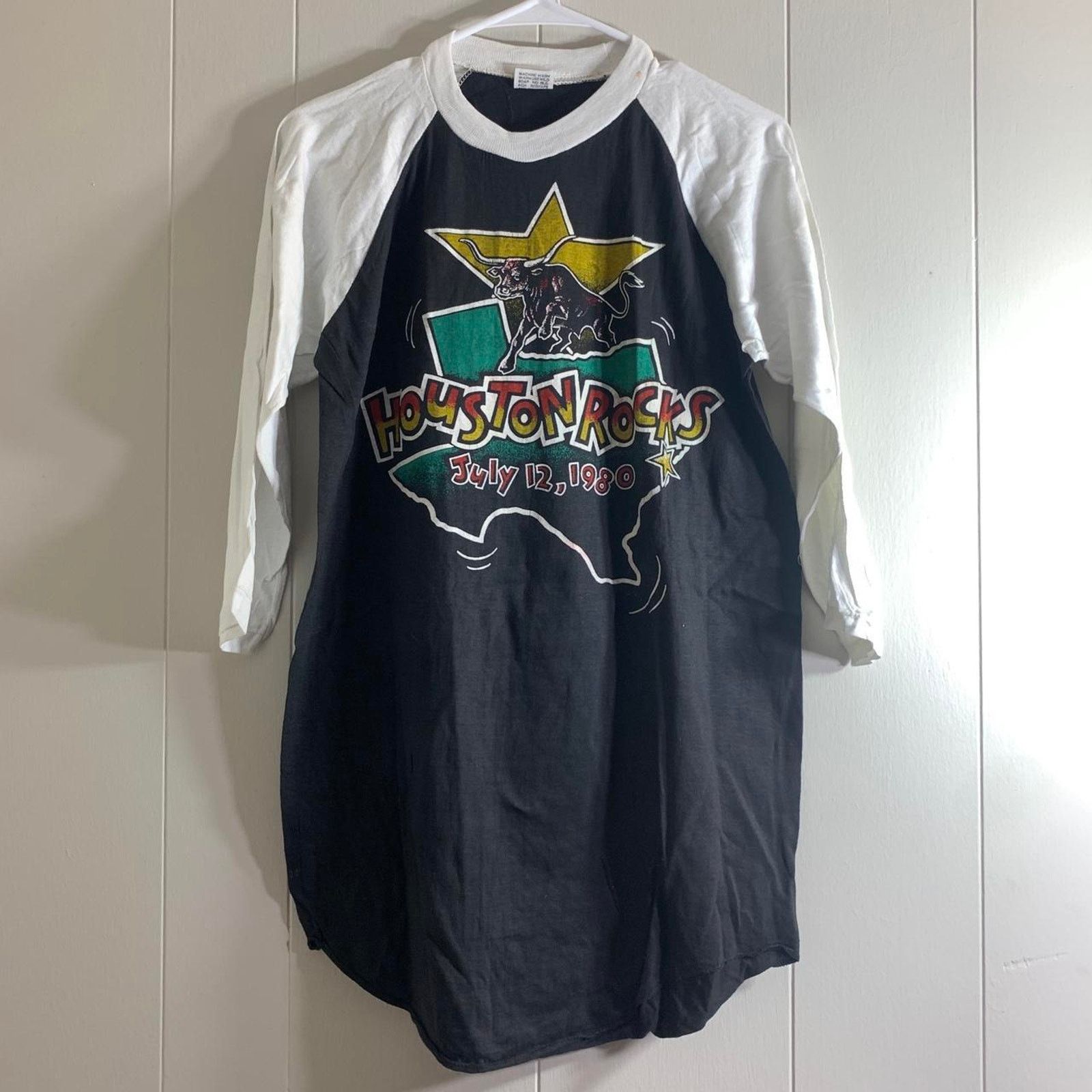 Vintage 1980 ALICE COOPER BLACK SABBATH raglan 3/4 sleeve tee shirt Size US L / EU 52-54 / 3 - 2 Thumbnail