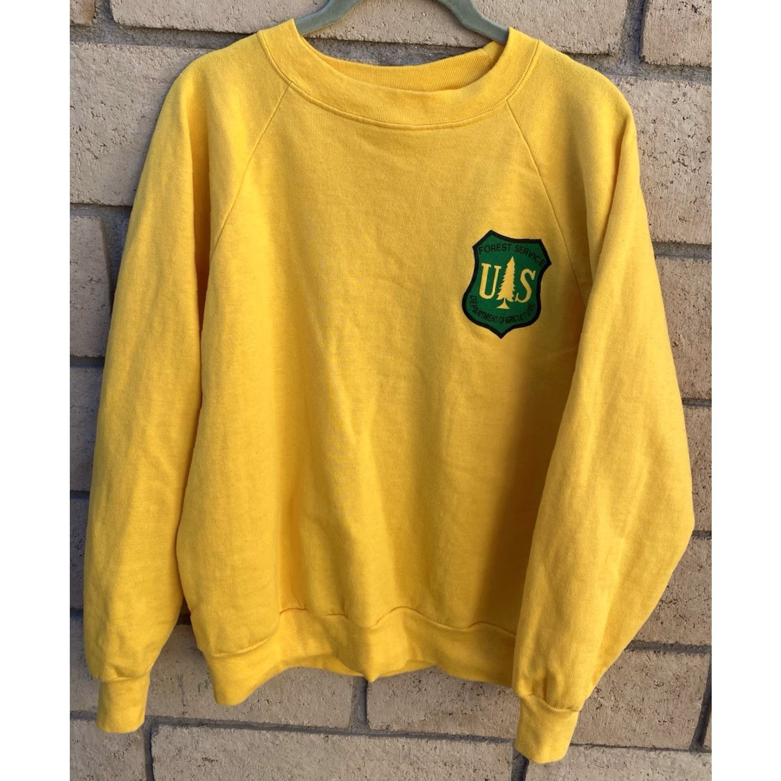 Vintage Vintage Prescott National Forest Safety Team Raglan Sweatshirt USFS Union Made L Size US L / EU 52-54 / 3 - 3 Thumbnail