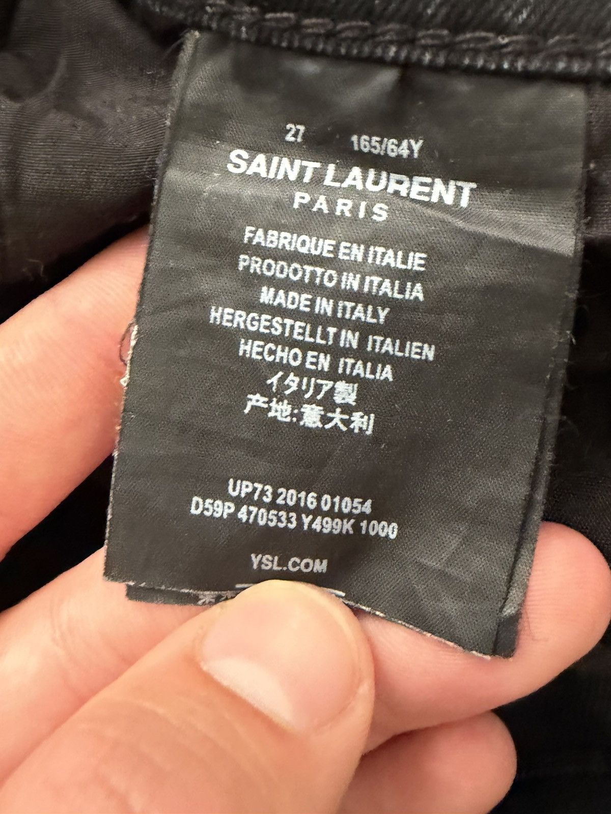 Saint Laurent Paris Saint Laurent Logo Skinny jeans Size US 27 - 7 Thumbnail