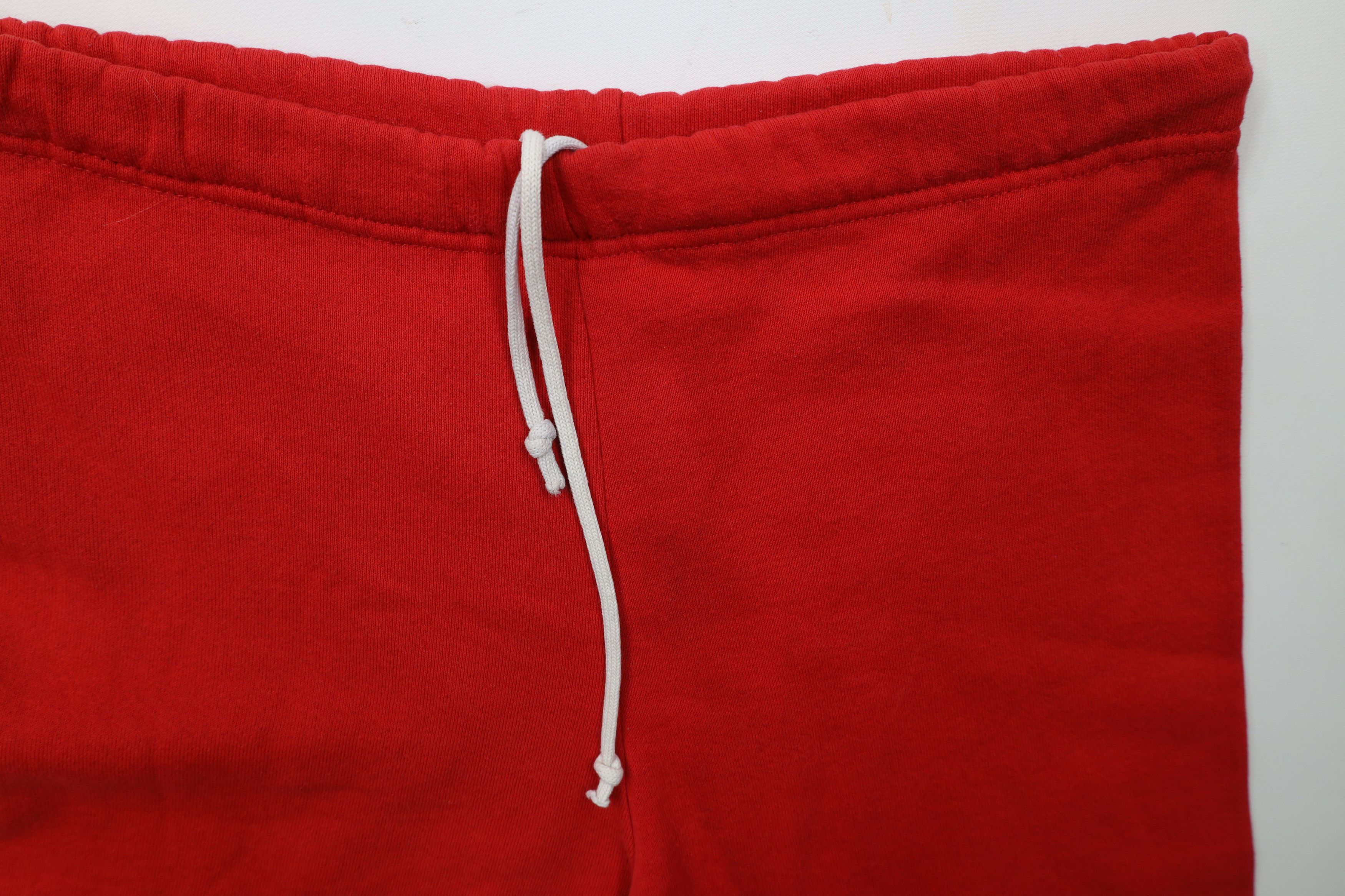 Vintage Vintage 90s Streetwear Blank Sweatpants Joggers Red USA Size US 34 / EU 50 - 8 Thumbnail