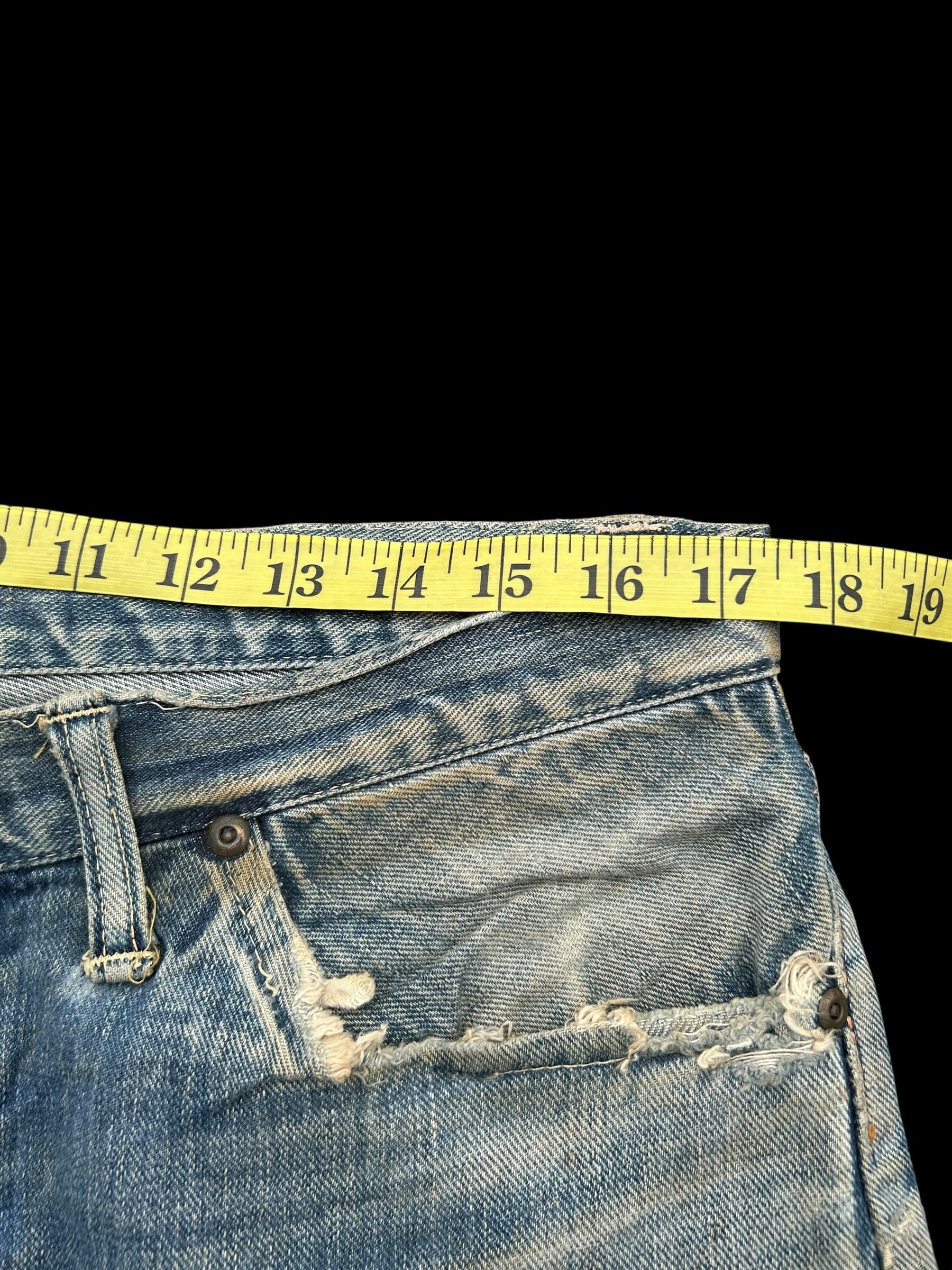 Kapital × Lee × Vintage Thrashed Vintage Lee Riders Selvedge Denim Jeans Size US 35 - 21 Thumbnail