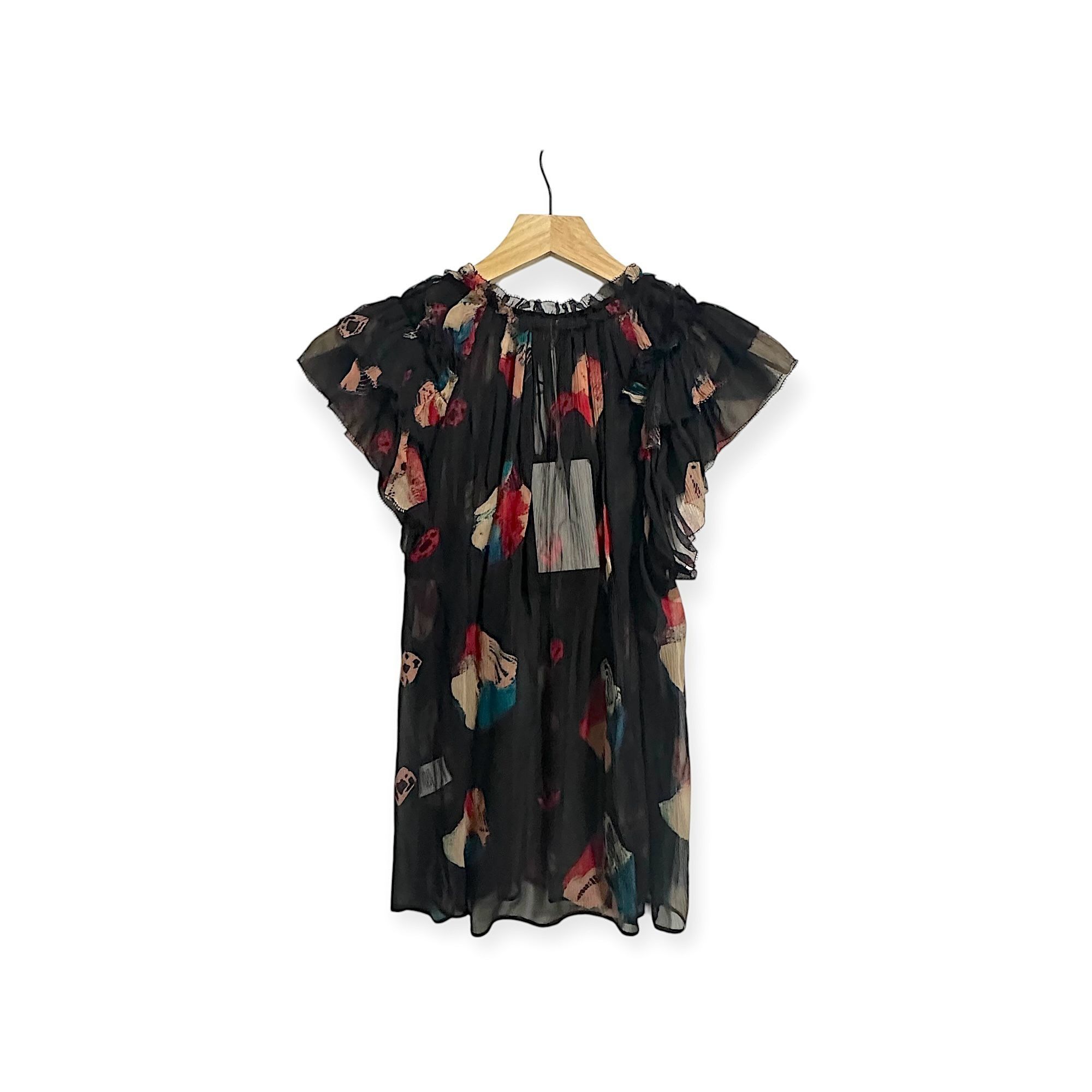 Ulla Johnson Ulla Johnson Marilyn Top in Nocturne, Silk Chiffon, NWT, 2 Size XS / US 0-2 / IT 36-38 - 2 Thumbnail