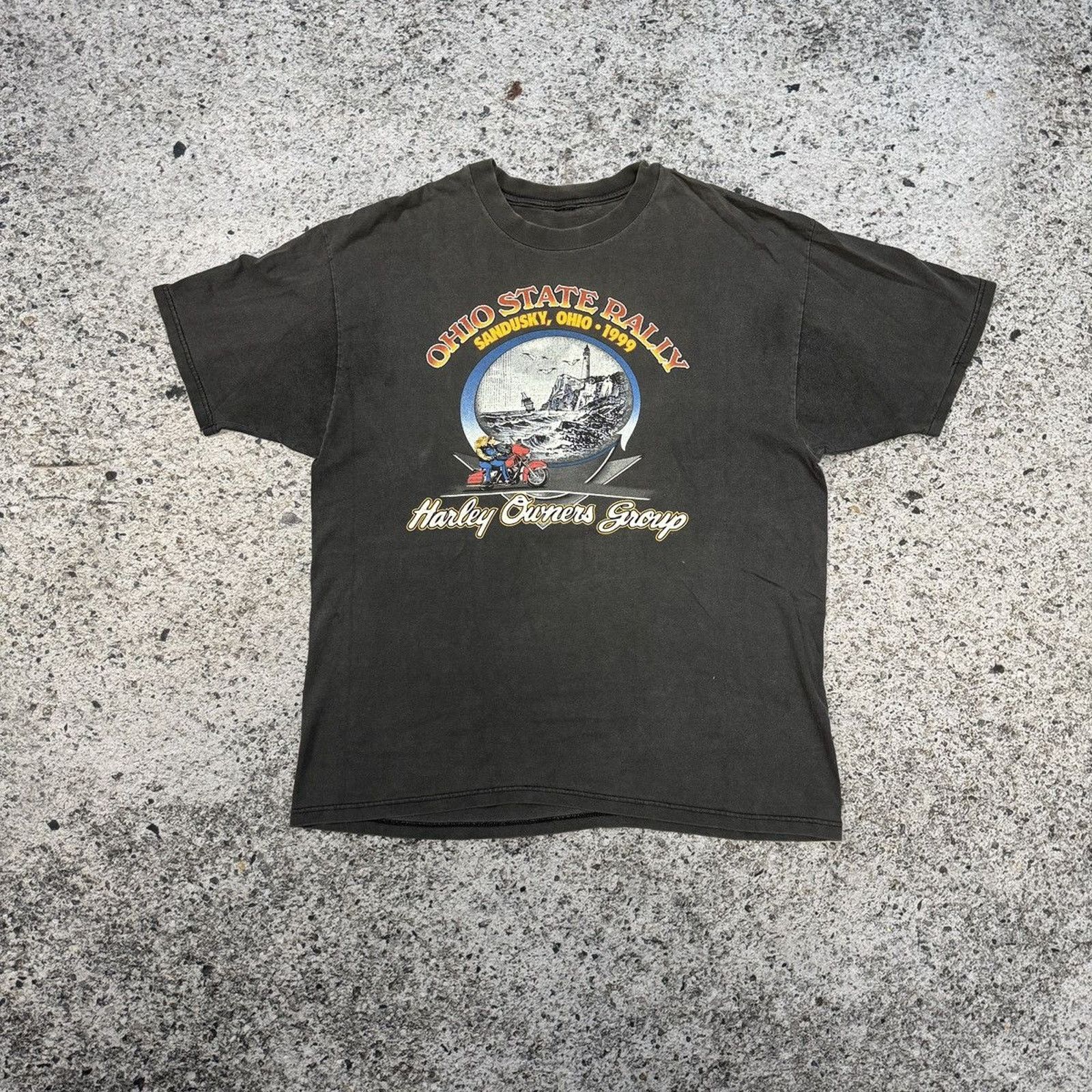 Harley Davidson Faded Harley Shirt ERD Grunge Thrashed Distressed Biker WCC Size US XL / EU 56 / 4 - 1 Thumbnail