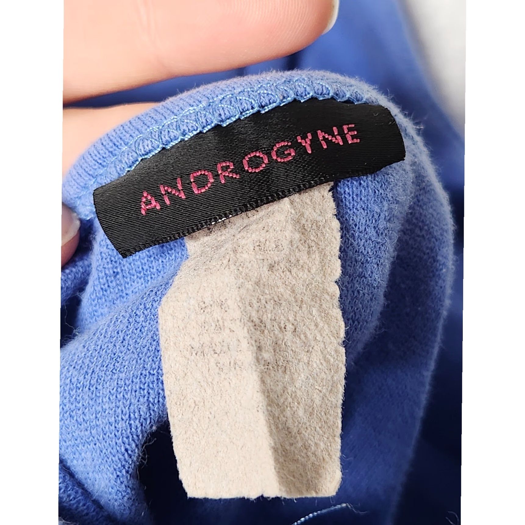 Vintage VINTAGE Androgyne Tank Shirt Women M Blue Fairy Whimsy 90s Go Out Tank Top Crop Halter Emo Grunge Size M / US 6-8 / IT 42-44 - 4 Thumbnail