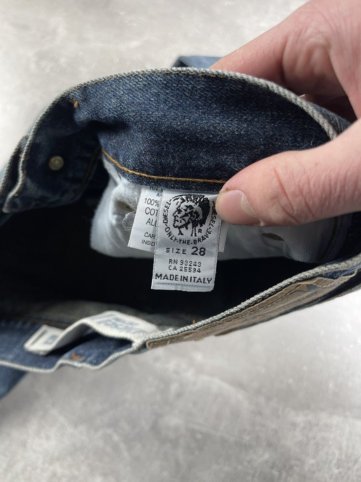 Diesel Diesel Vintage 00s Y2K Industry Straight Denim Jeans Blue Size US 28 / EU 44 - 10 Thumbnail