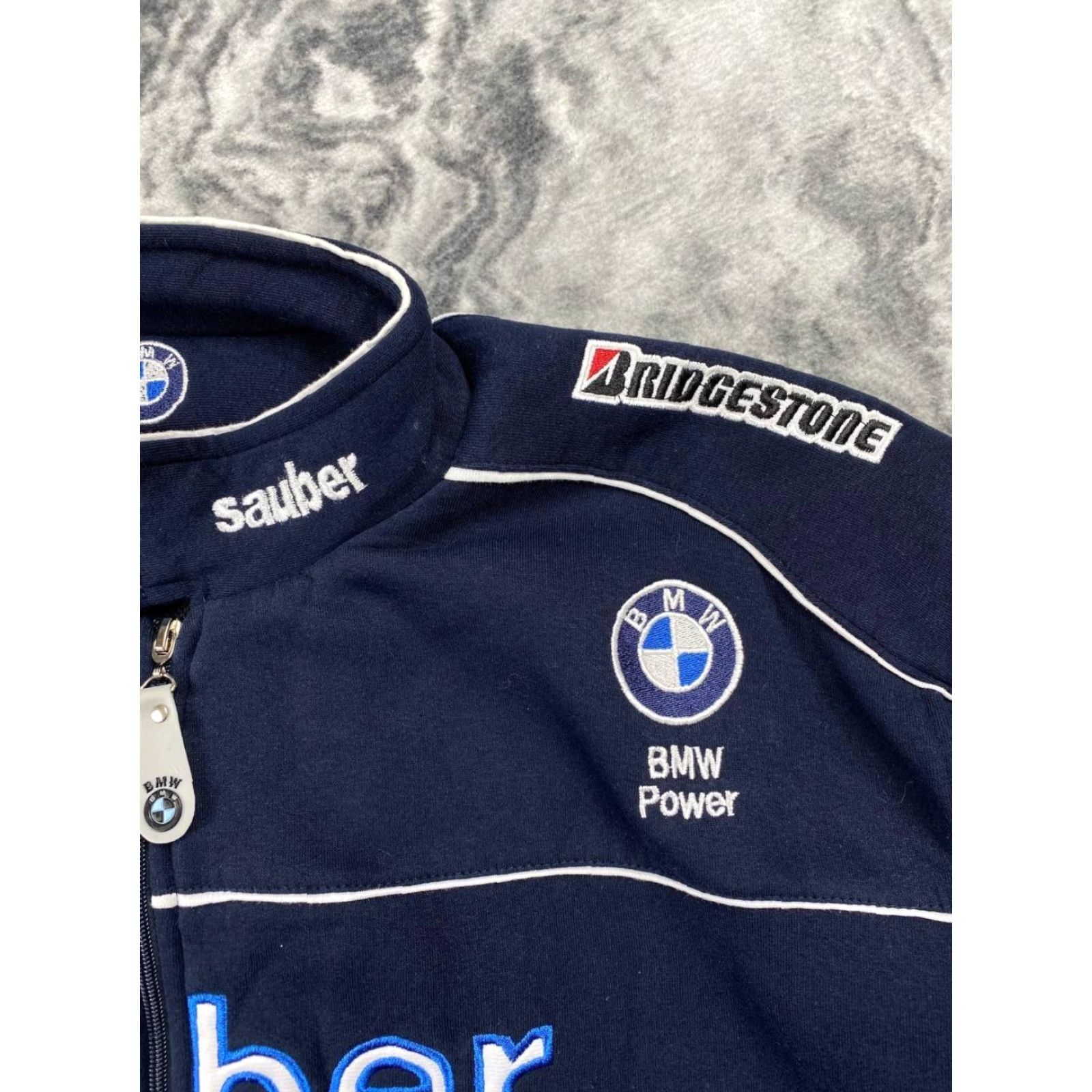 BMW VINTAGE BMW Sauber F1 Racing Full Zip Jacket Men XL Blue Size US XL / EU 56 / 4 - 2 Thumbnail