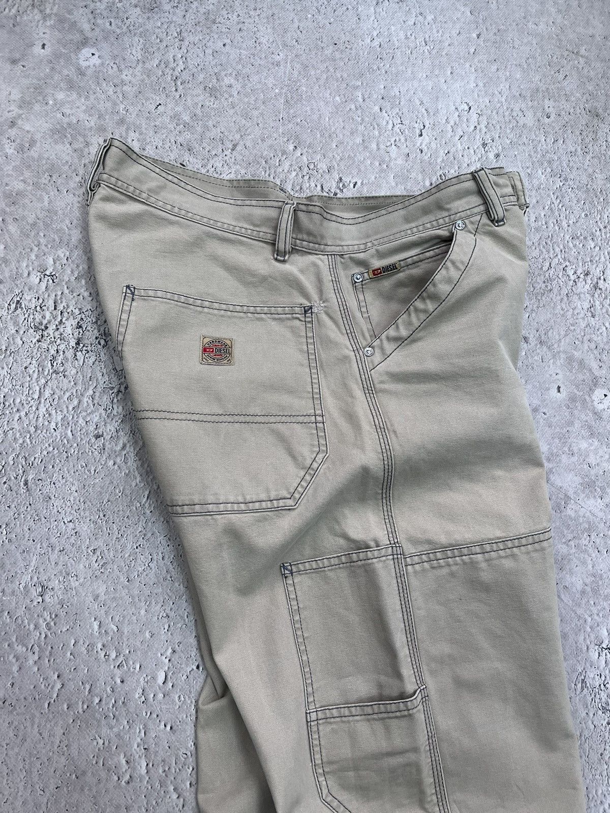 Carhartt × Diesel Vintage retro carpenter cargo diesel corduroy pants baggy Size US 31 - 9 Thumbnail