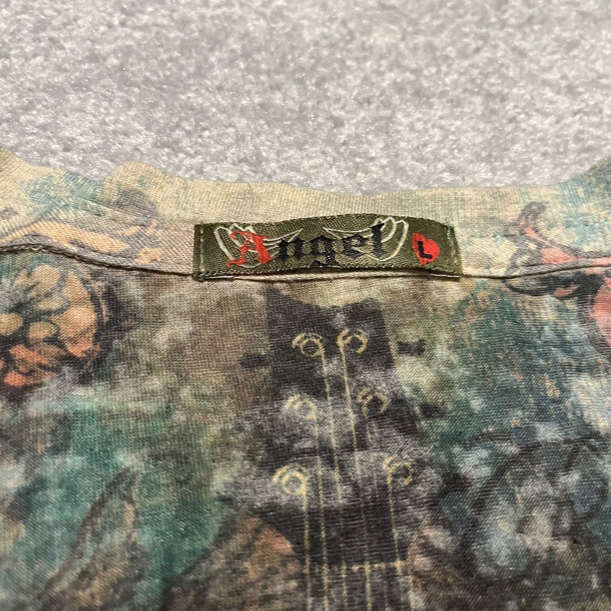 Vintage Vintage Y2K Affliction Style Goth Guitar Logo Longsleeve Tee Size L / US 10 / IT 46 - 6 Thumbnail