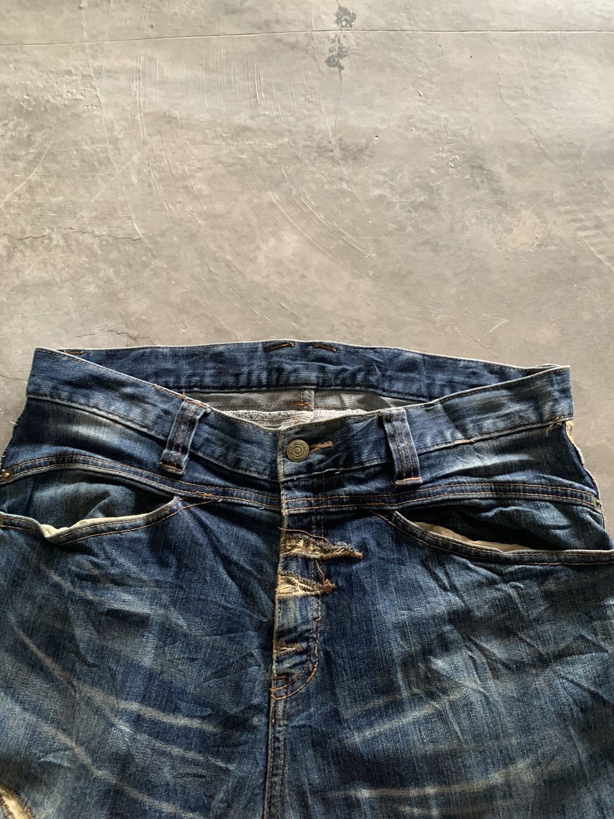 PPFM twist curl PPFM jeans with patchowrk Size US 34 / EU 50 - 4 Thumbnail