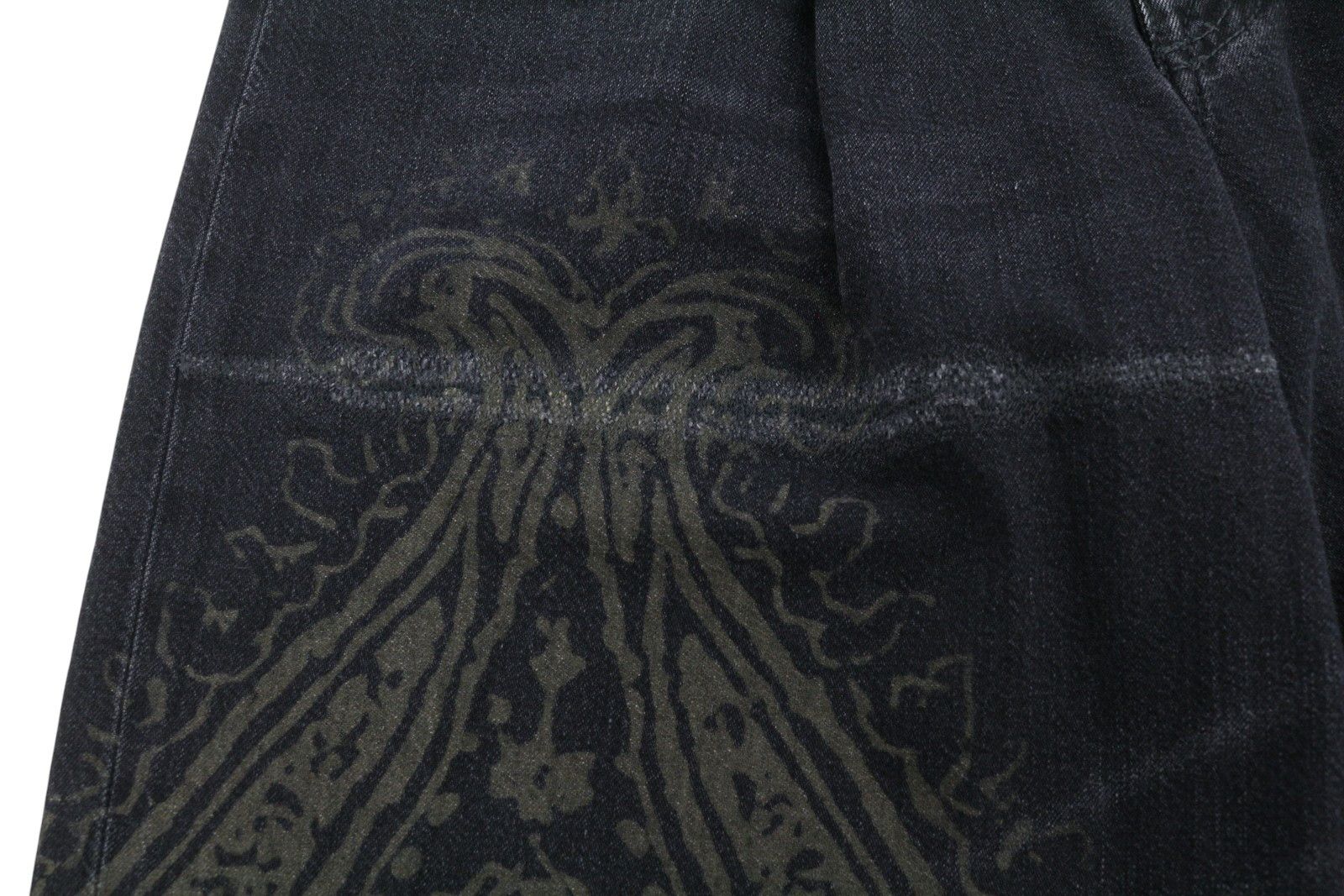 R13 DAMON PLEATED 26 Baroque Black Wide Jeans 89853 Size 26" / US 2 / IT 38 - 12 Thumbnail