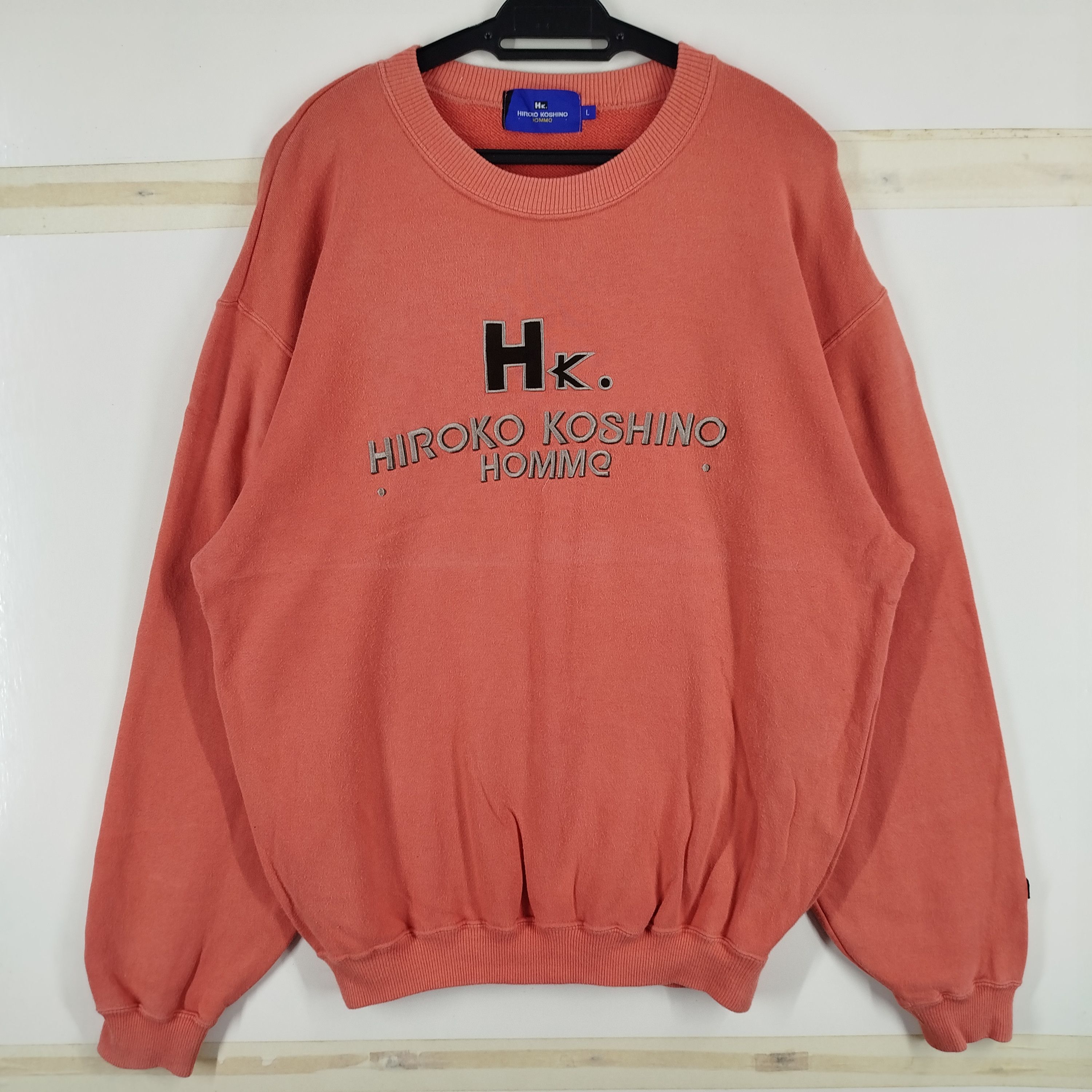 Designer × Hiroko Koshino Homme × Japanese Brand Hiroko Koshino Homme Embroidery Big Spell Out Made In Japan Size US L / EU 52-54 / 3 - 1 Thumbnail